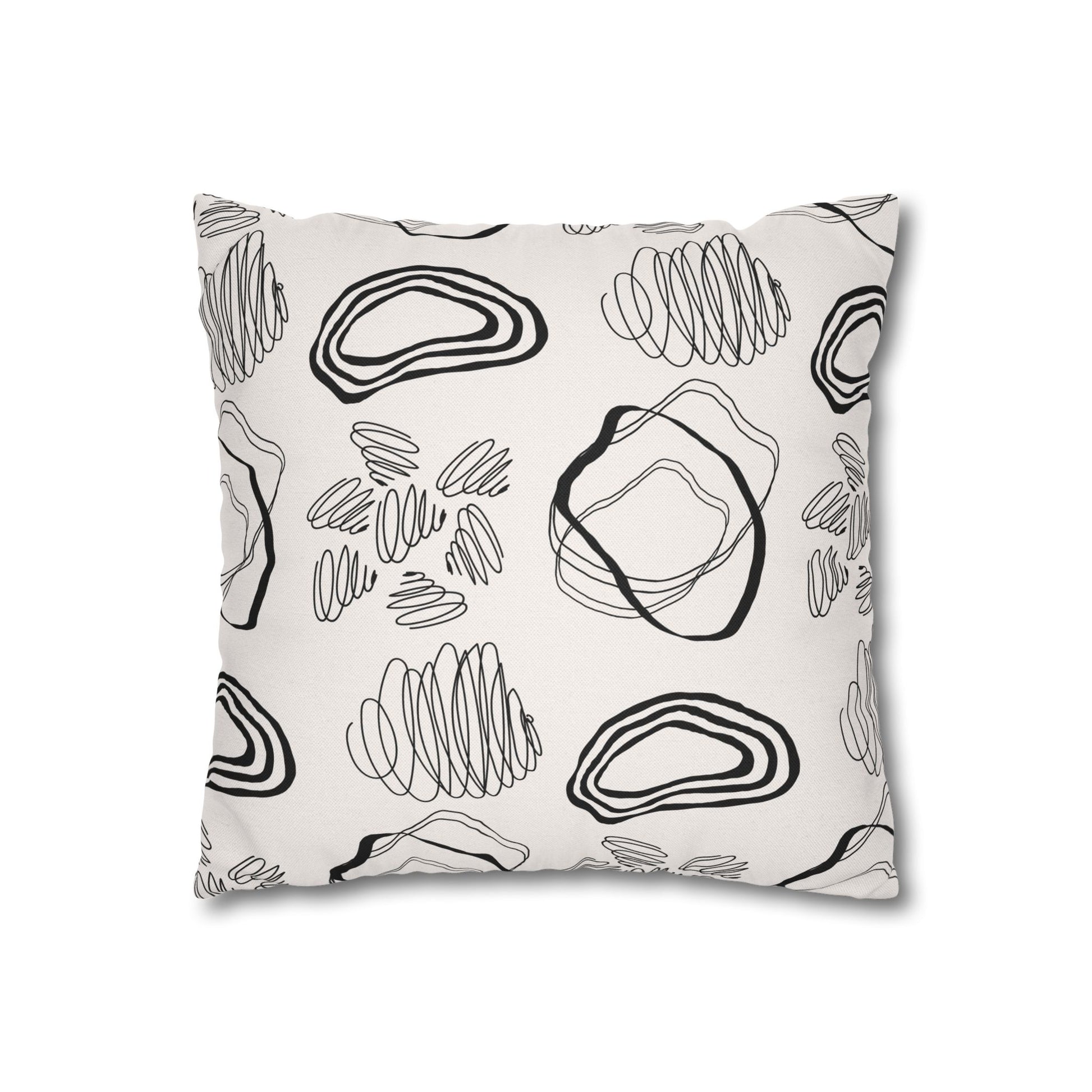 Abstract Line Art Pillowcase Modern Home Decor, Stylish Throw Cushion, Boho Accent Pillow, Gift for Housewarming, Minimalist Design