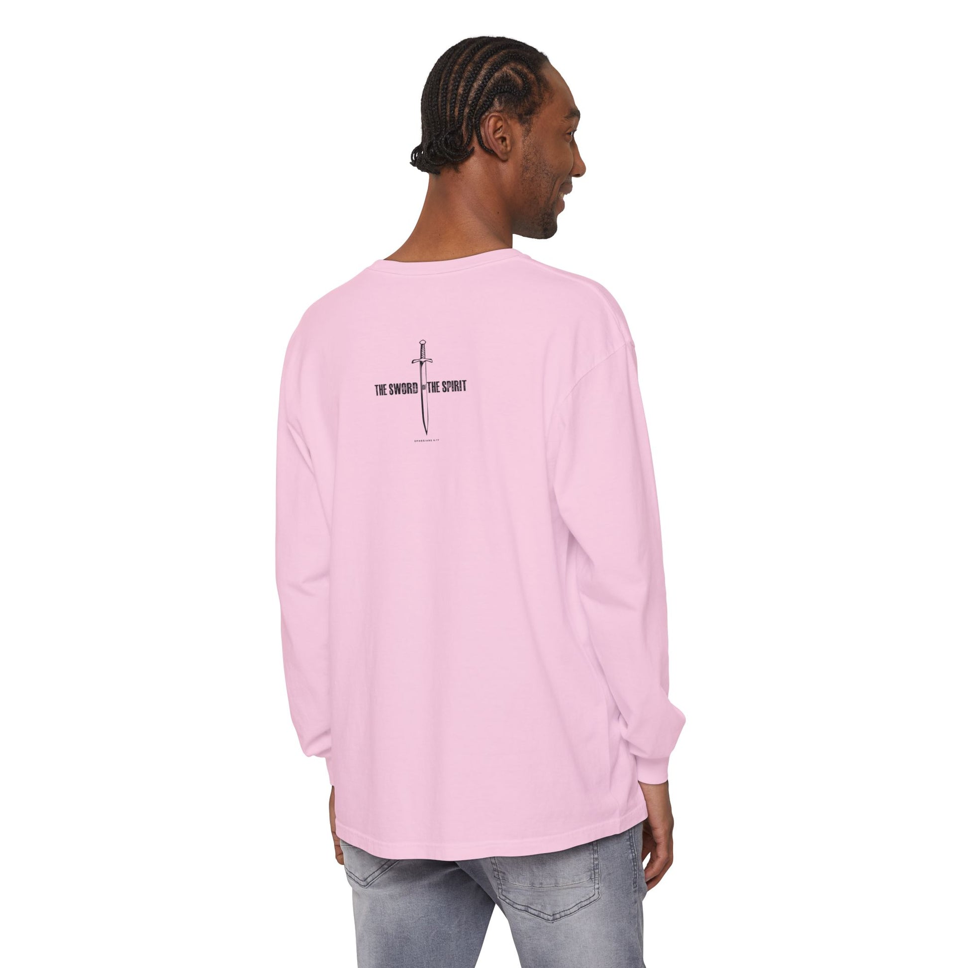 Christian Long Sleeve TShirt For Christian Mom Dad  For Christian Men Christian Shirt, Bible Verse T-Shirt, Religious Outfit, Retro Faith T Shirt, Christian Cross Graphic Tees, Jesus Shirt, Religious Gift Shirt Long Sleeve Tee Apparel Bible Verse Ephesian