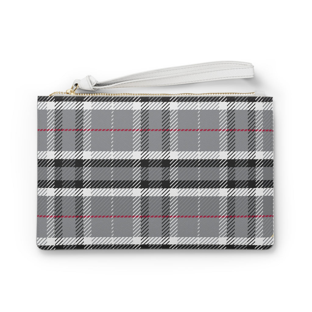 One of a kind Designer Black and White Plaid Clutch Bag  Gift For Her Clutch Bag Gift For Her Clutch Bag Gift For Birthday Coin Purse Gift for Her Best Friend Gift Chic Plaid Clutch Bag Stylish Design for Everyday & Special Occasions