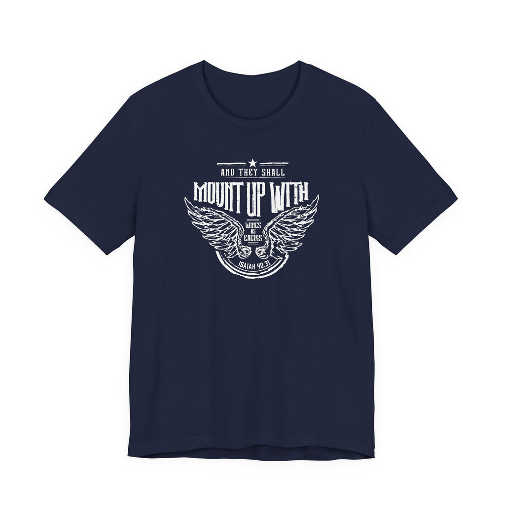 Christian Man Woman Inspirational Tshirt Isaiah Scripture Bible Verse Tee Perfect for Casual Outings & Gifts