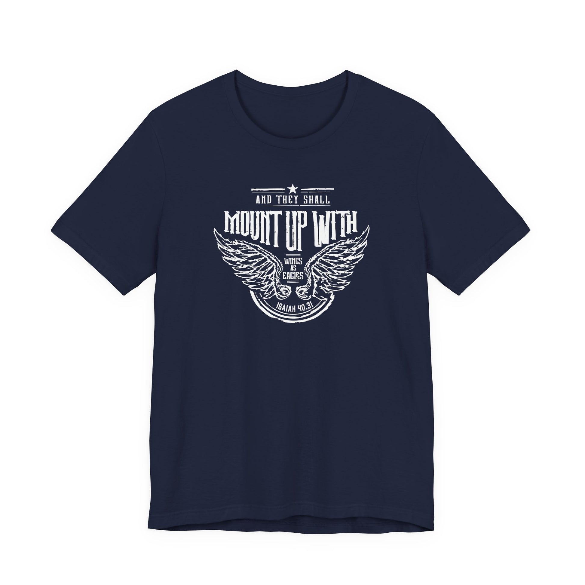Christian Man Woman Inspirational Tshirt Isaiah Scripture Bible Verse Tee Perfect for Casual Outings & Gifts