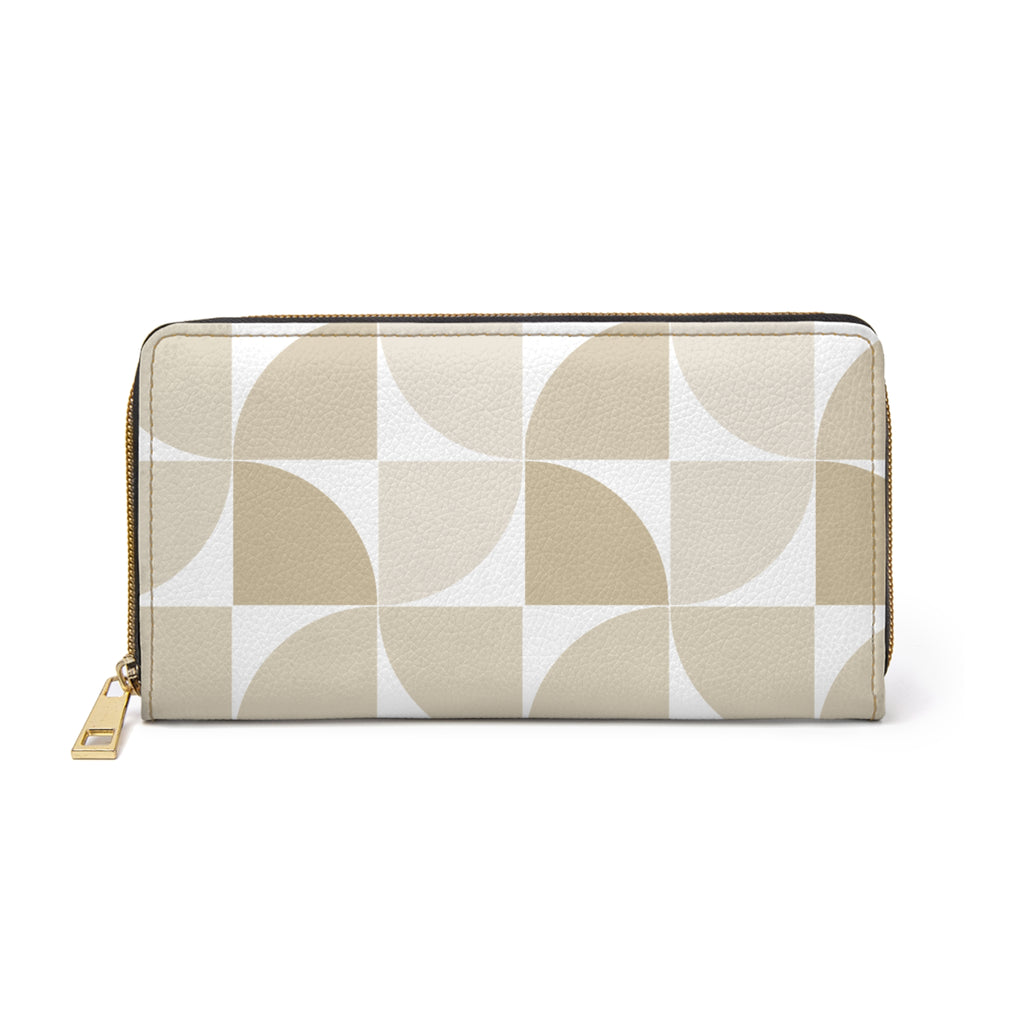 Modern Geometric Zipper Wallet, Stylish Organizer, Gift for Her, Chic Clutch, Essential Travel Accessory Minimalist Design
