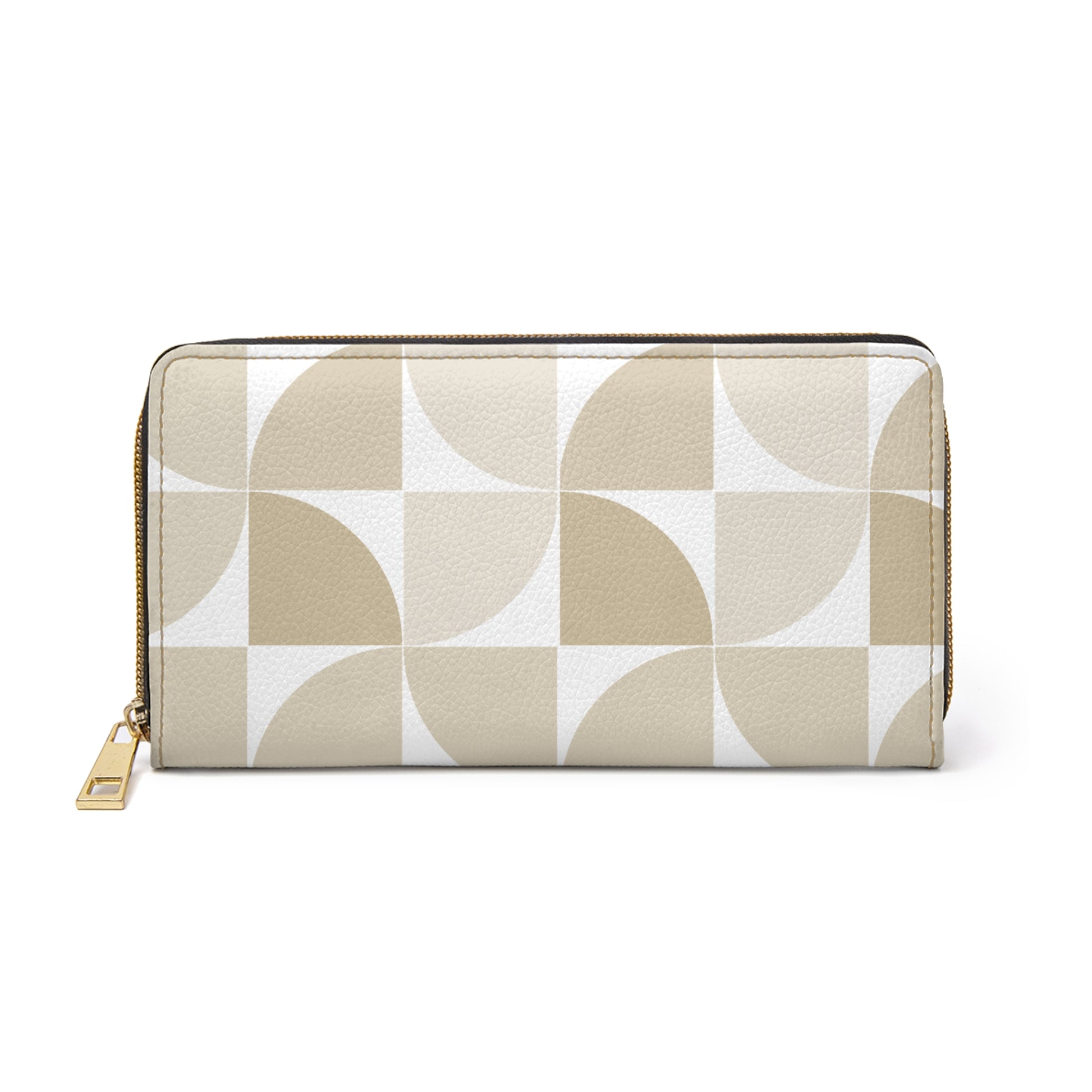Modern Geometric Zipper Wallet, Stylish Organizer, Gift for Her, Chic Clutch, Essential Travel Accessory Minimalist Design