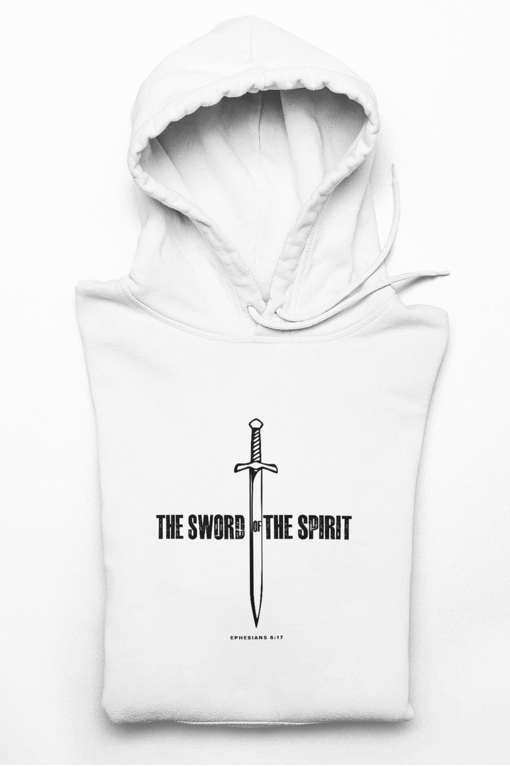 Inspirational Unisex Hooded Sweatshirt For Christian Men Women Gift For Mom Dad Hooded Bible Verse Sweatshirt Sword of the Spirit Apparel