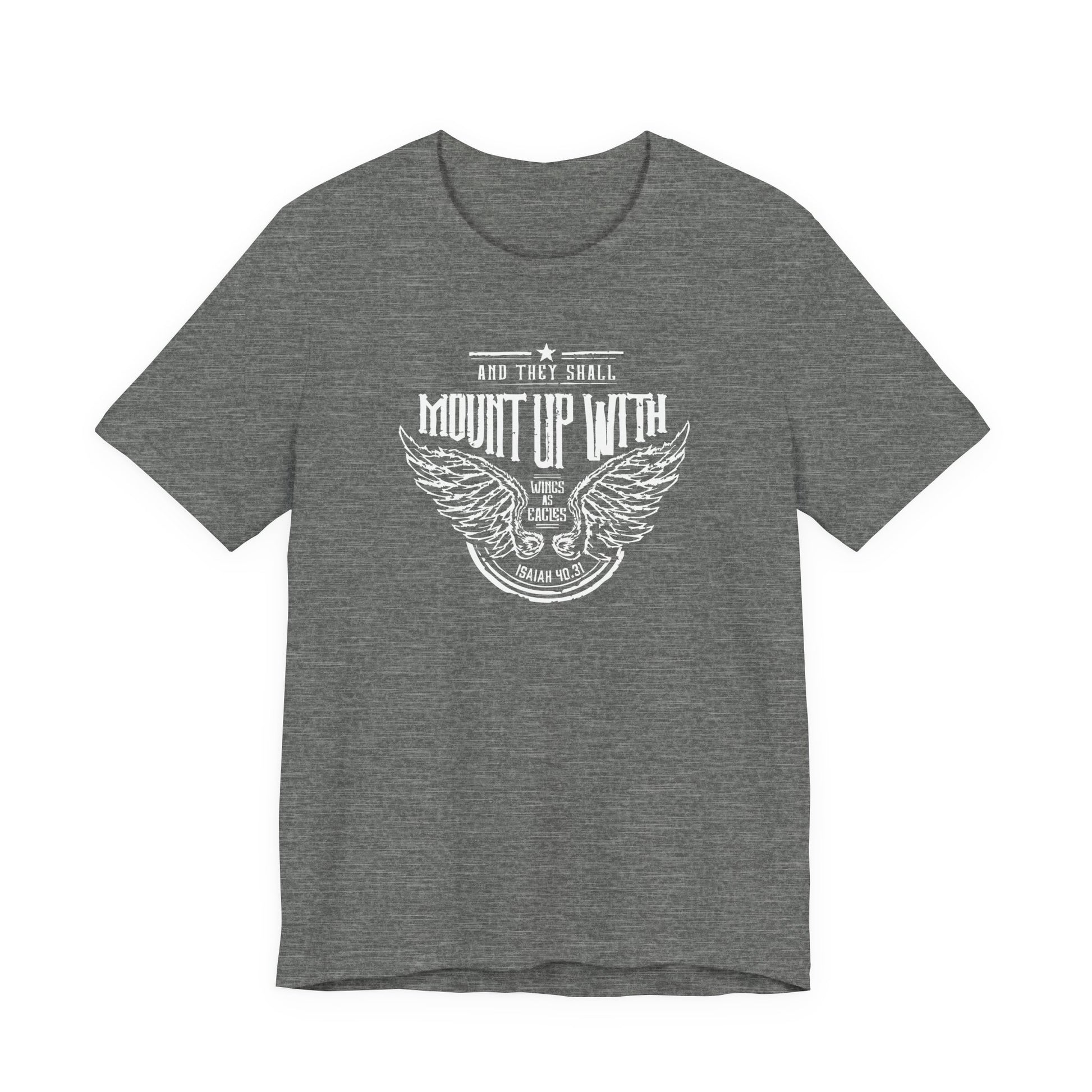 Christian Man Woman Inspirational Tshirt Isaiah Scripture Bible Verse Tee Perfect for Casual Outings & Gifts
