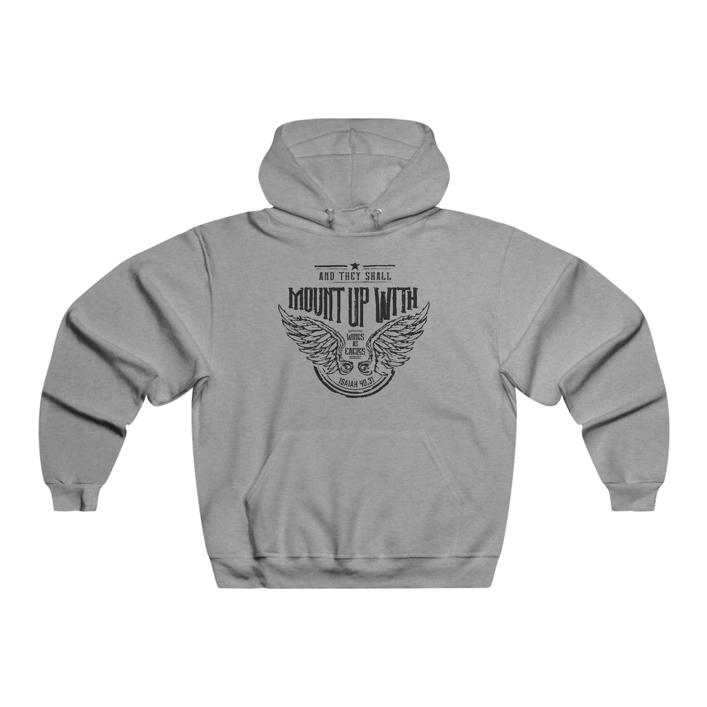 Inspirational Sweatshirt For Christian Men Hooded Christian Dad Sweatshirt Apparel Bible Verse Tshirt Isaiah 40:31 scripture