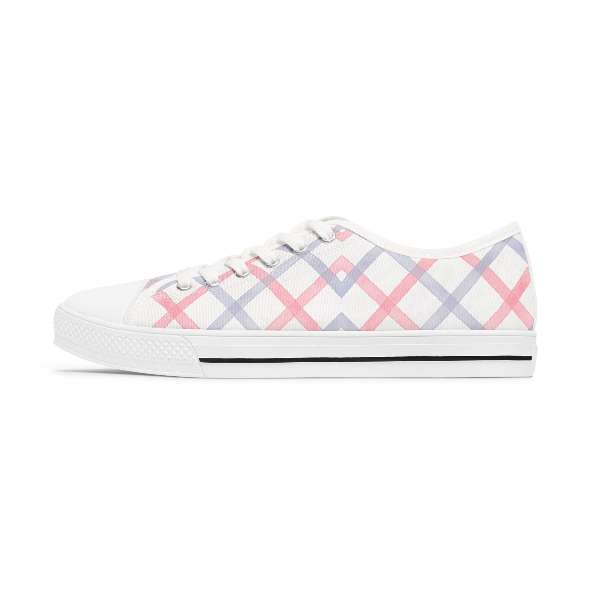 Women's Designer Soft Plaid Low Top Sneakers Womens Converse Sneakers Sneakers For Women Low Top Sneakers Canvas Lace Up Girls Ladies Flat