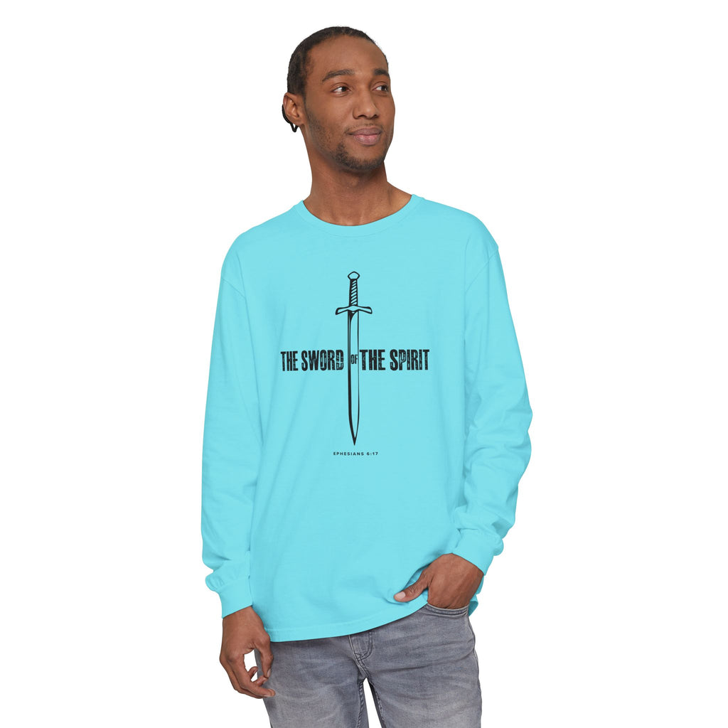 Christian Long Sleeve TShirt For Christian Mom Dad  For Christian Men Christian Shirt, Bible Verse T-Shirt, Religious Outfit, Retro Faith T Shirt, Christian Cross Graphic Tees, Jesus Shirt, Religious Gift Shirt Long Sleeve Tee Apparel Bible Verse Ephesian
