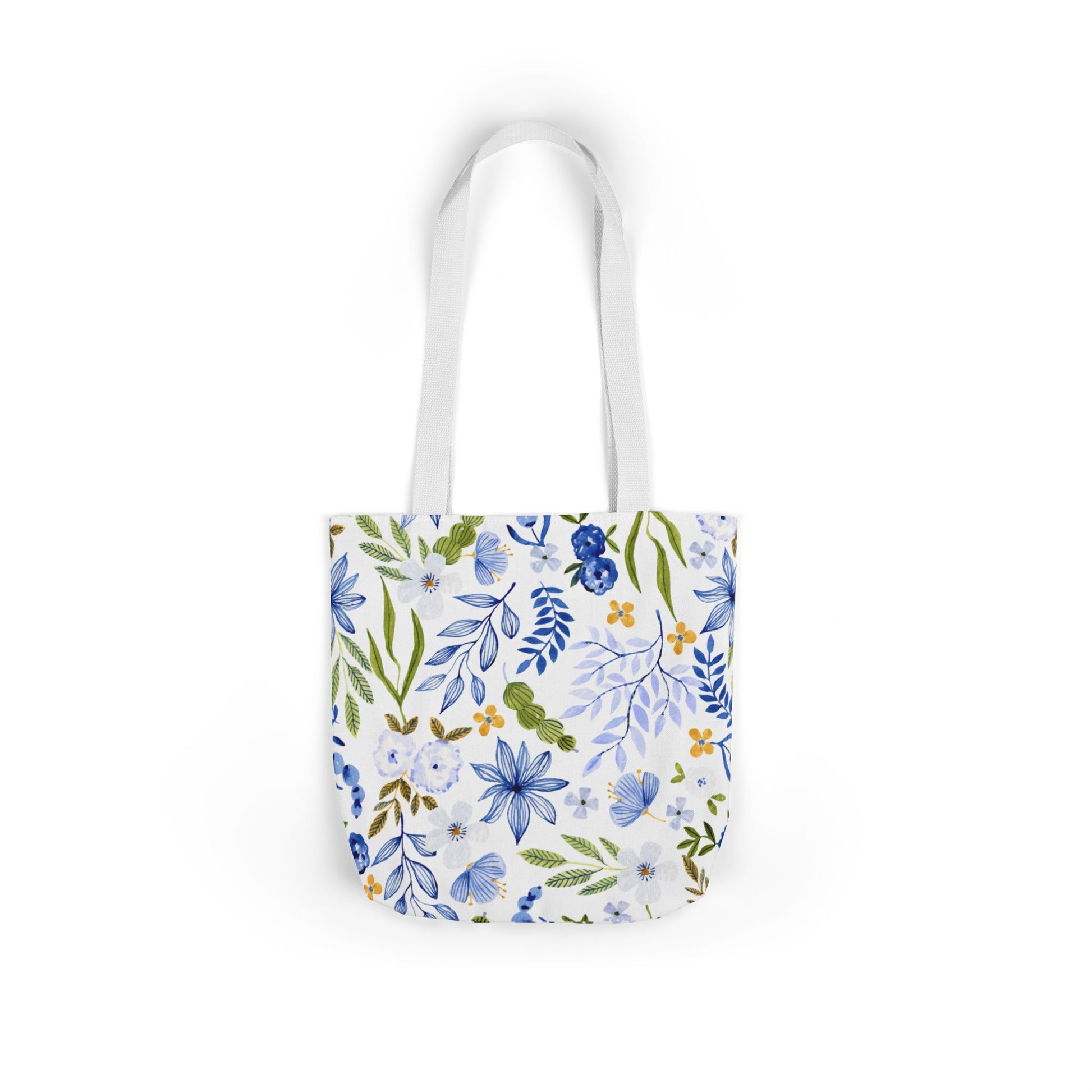 Floral Canvas Tote Bag Flower Handbag, Stylish Beach Tote, Vacation Bag