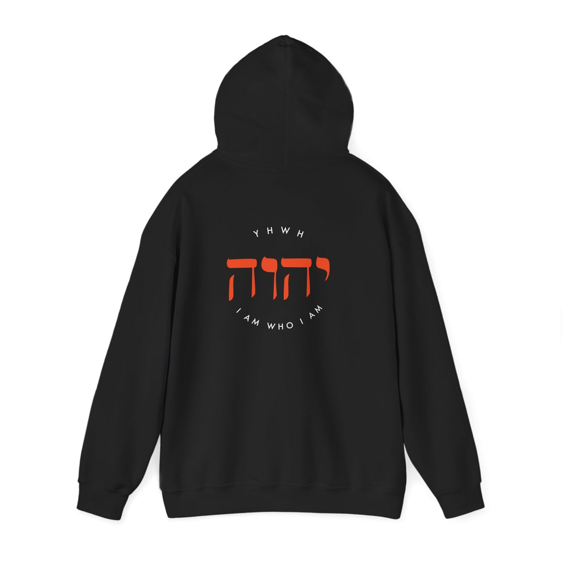 Hooded Sweatshirt For Men Women Clothing Modern Christian Fashion Sweatshirt Apparel Hebrew Graphic I Am Who I Am Hoodie