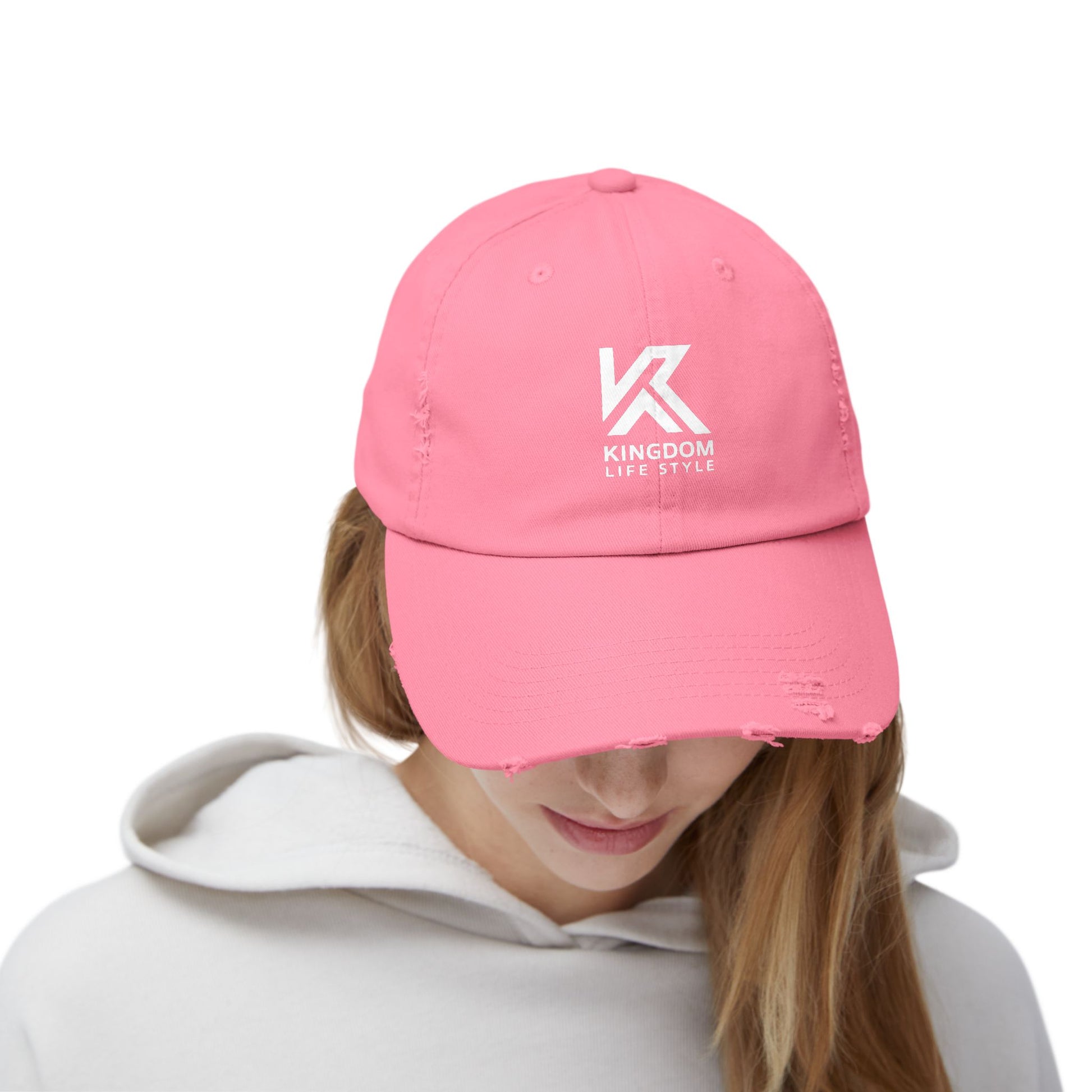 Stylish Unisex Distressed Cap - Kingdom Life Style Adjustable Hat Kingdom Lifestyle Cap Fa