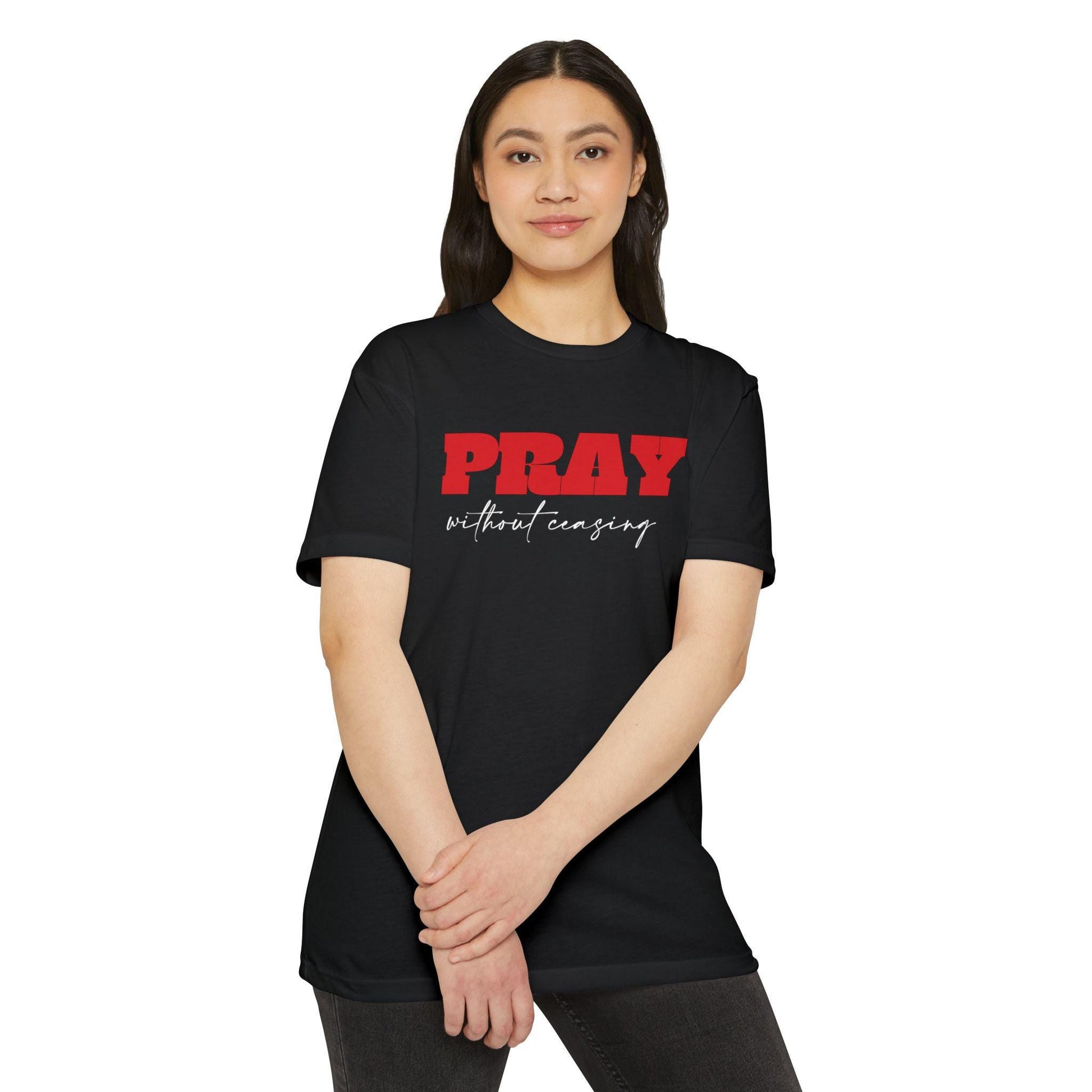 Pray Without Ceasing T Shirt Christian Gift For Mom Dad Faith Tee For Christian Religious Shirt Apparel God Shirt Jesus Tee