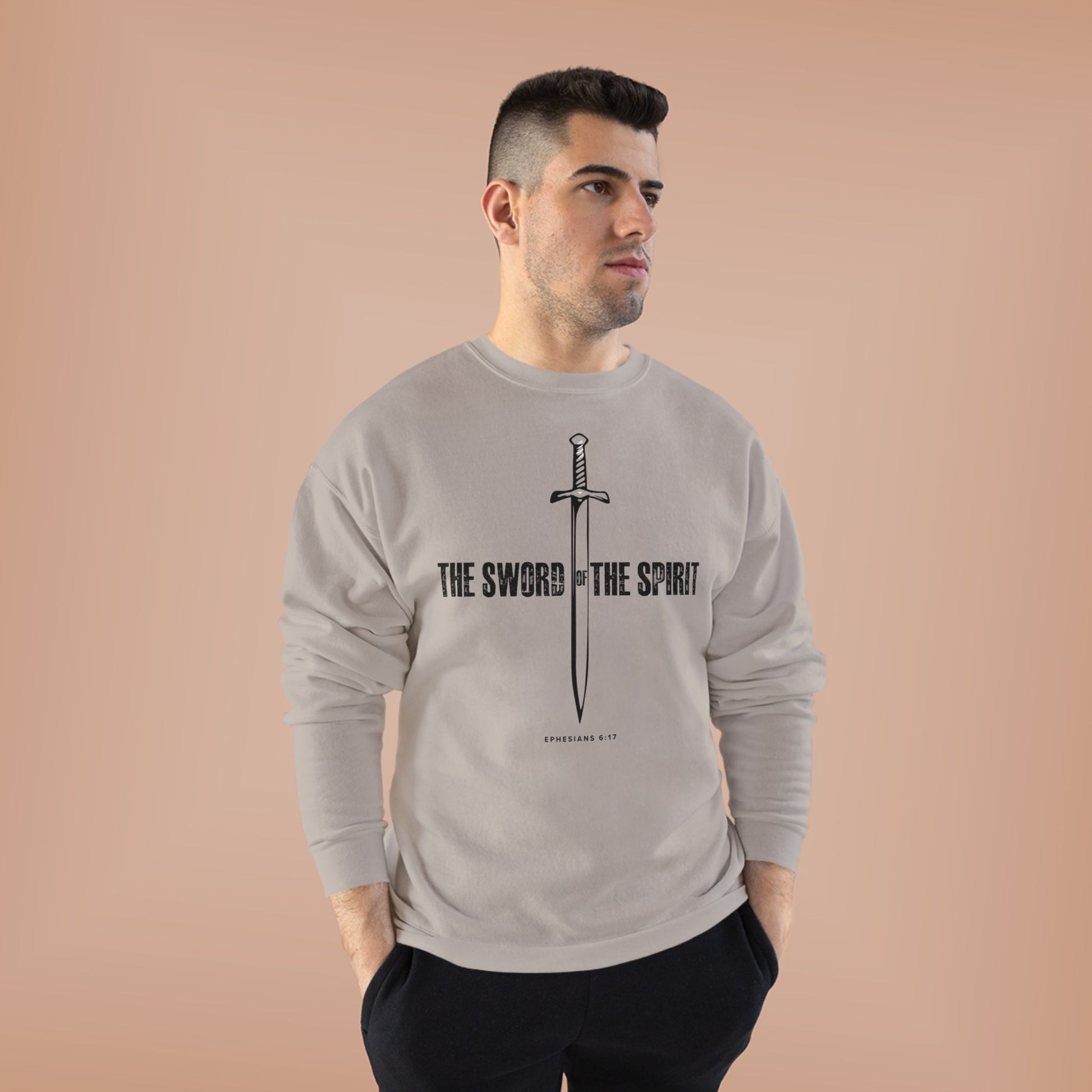 Christian Sweatshirt For Men Women Christian Mom Dad Apparel Christian Shirt Bible Verse Ephesians Crewneck Sweatshirt, Apparel