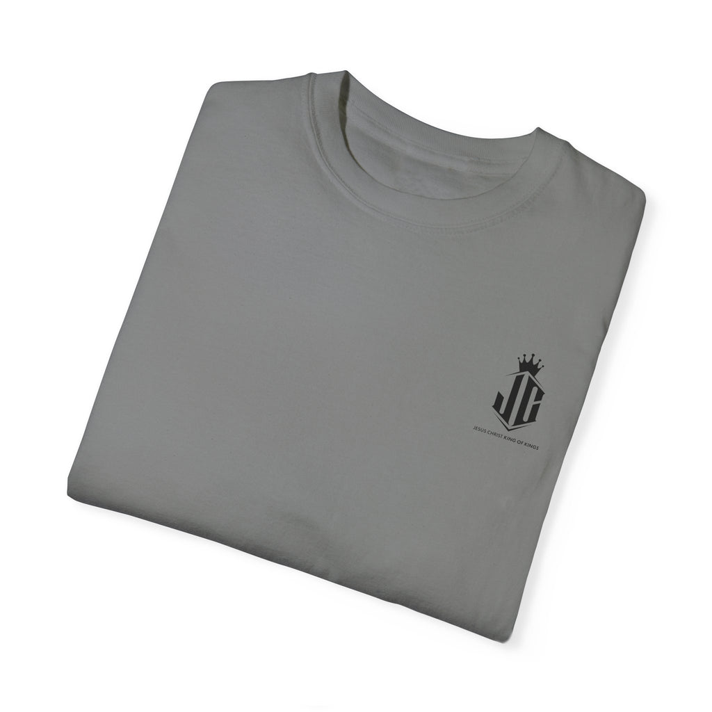 Unisex Garment-Dyed T-Shirt - Jesus Christ King of Kings Design Jesus Christ King of Kings T-Shirt | Faith-Based Unisex Apparel