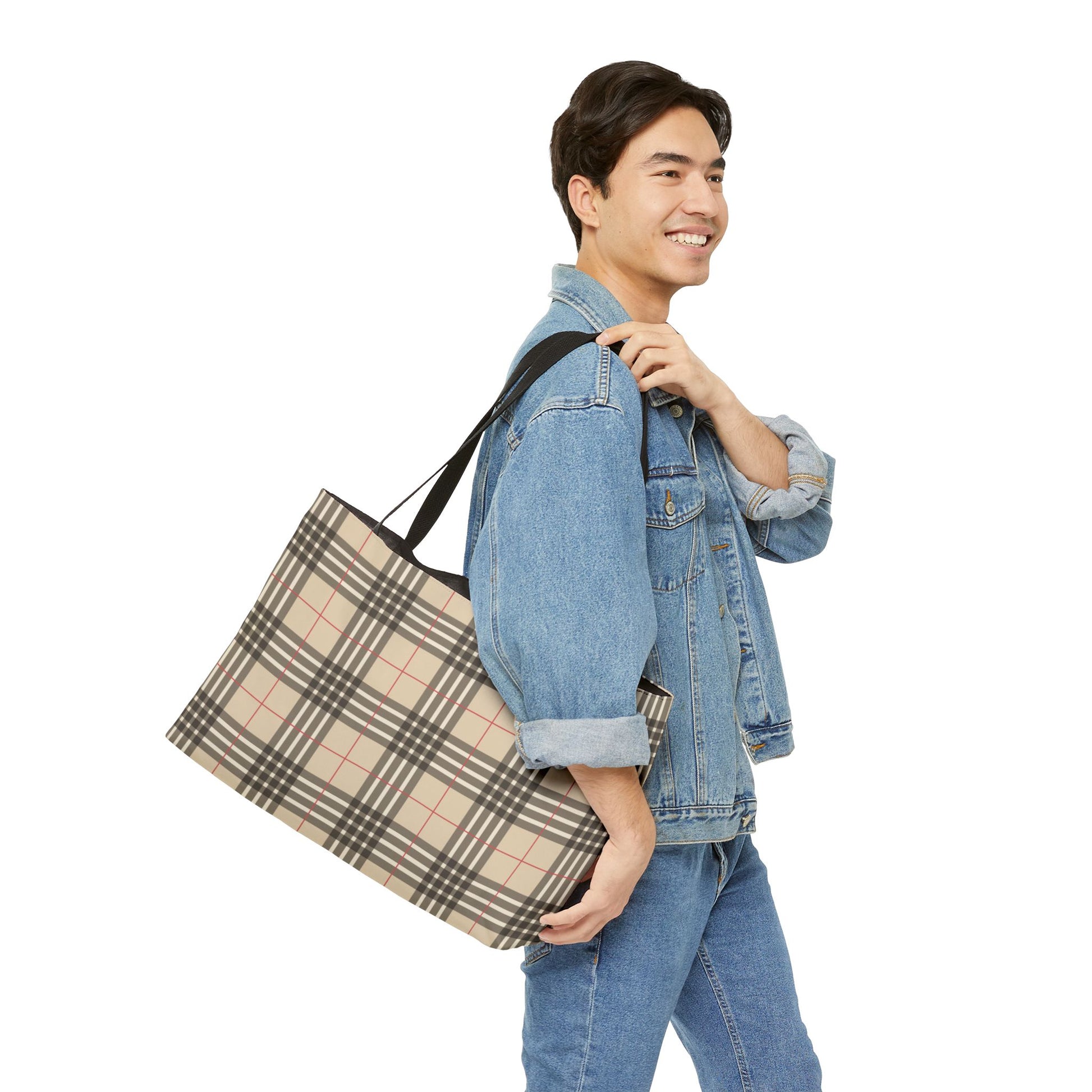 Plaid Weekender Bag Weekender Tote Bag Oversized Bag Lined Beach Tote Lake Trip Bag Travel Great Vacation Spring Break Bag