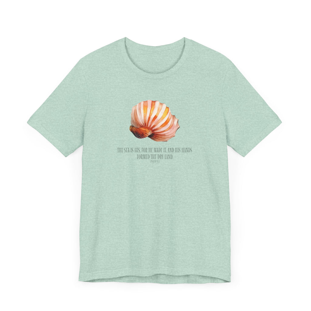 Seashell Inspiration Unisex Jersey Tee - Coastal Vibes, Beach T-Shirt, Nature Lover Gift, Casual Wear, Summer Essentials