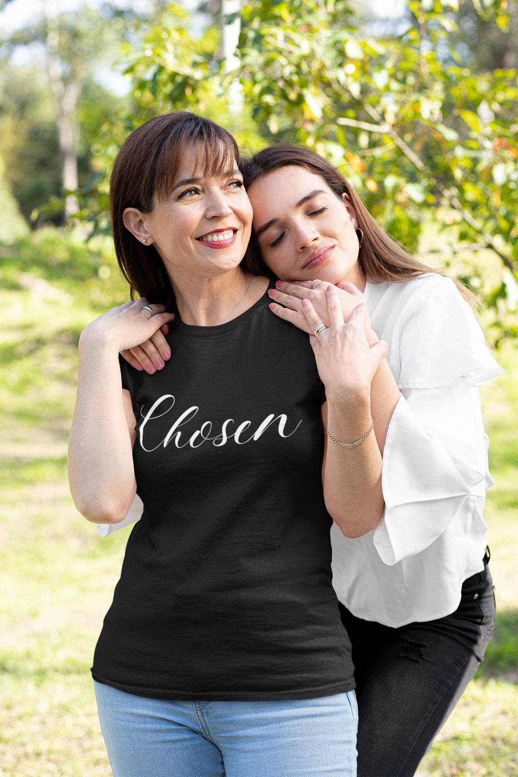 Christian T-Shirt For Christian Women Gift Shirt V Neck Tee For Mom Gift Apparel Tee Chosen Tee