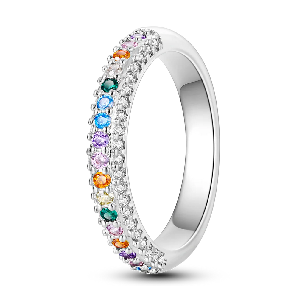 Silver Plated Women Luxury Stackable Ring Real Infinite Flower Daisy Fine Jewelry Rings For Engagement Weddling Party
