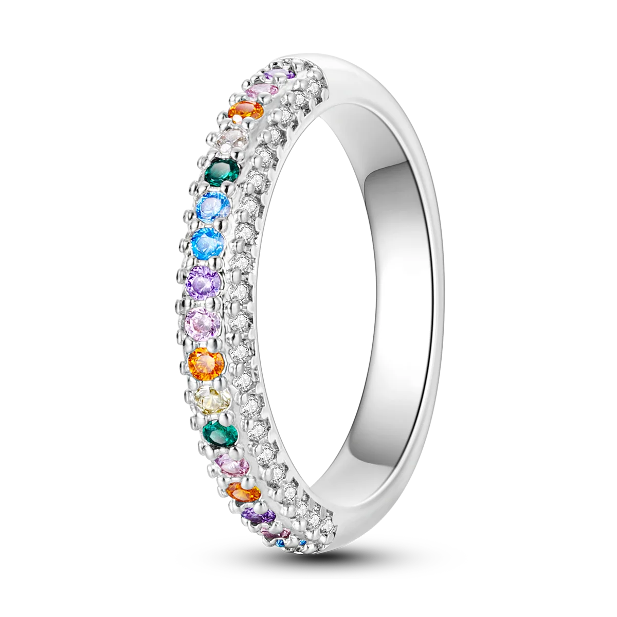 Silver Plated Women Luxury Stackable Ring Real Infinite Flower Daisy Fine Jewelry Rings For Engagement Weddling Party