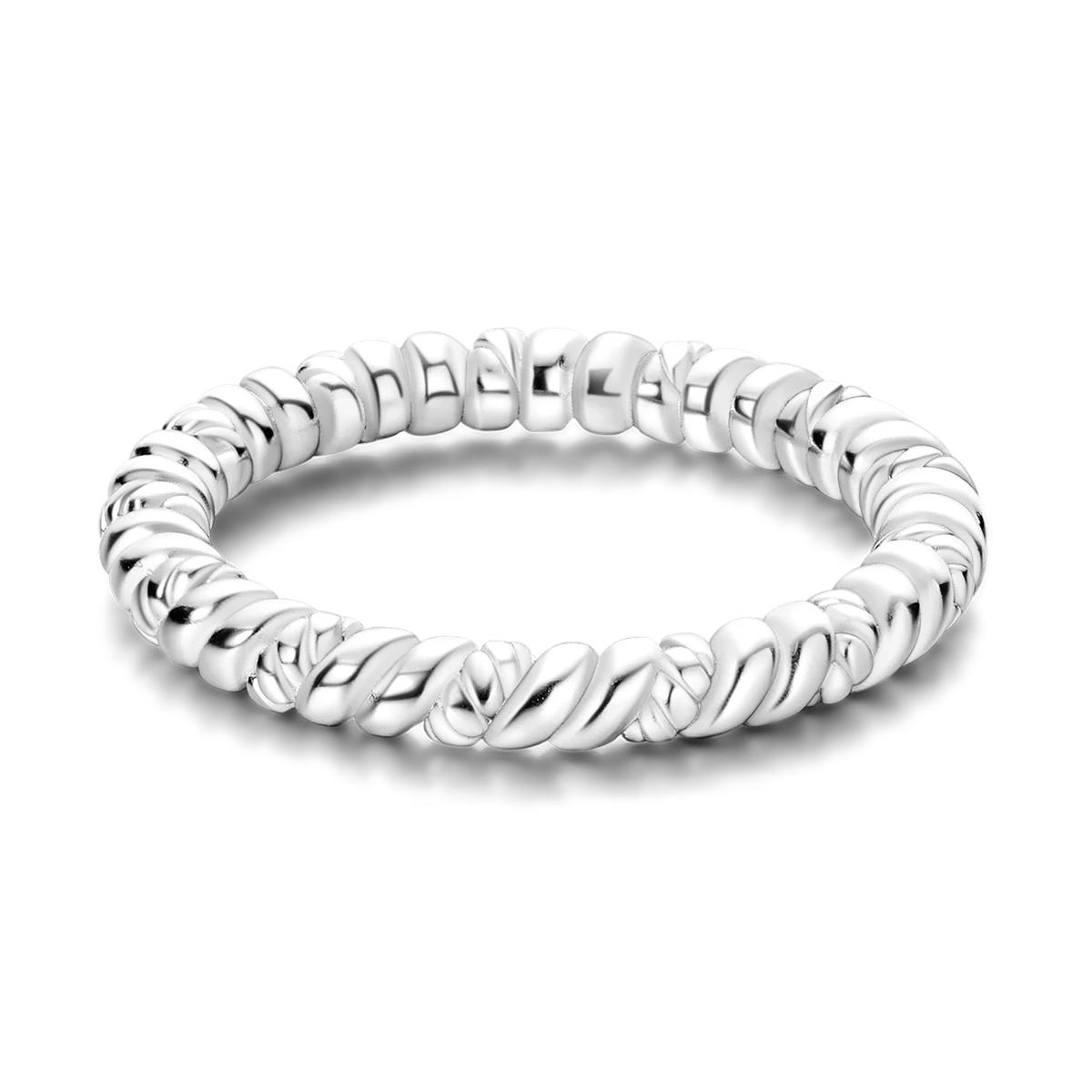 Silver Plated Women Luxury Stackable Ring Real Infinite Flower Daisy Fine Jewelry Rings For Engagement Weddling Party
