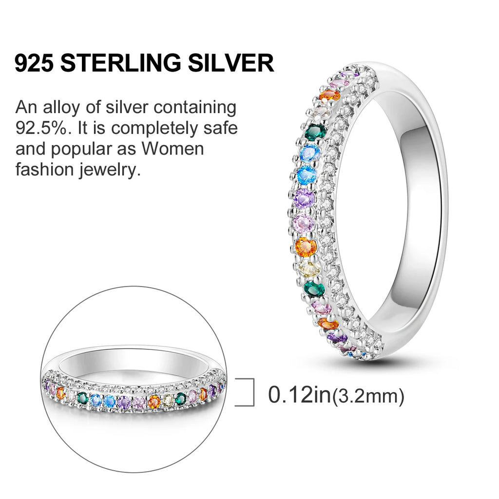 Silver Plated Women Luxury Stackable Ring Real Infinite Flower Daisy Fine Jewelry Rings For Engagement Weddling Party