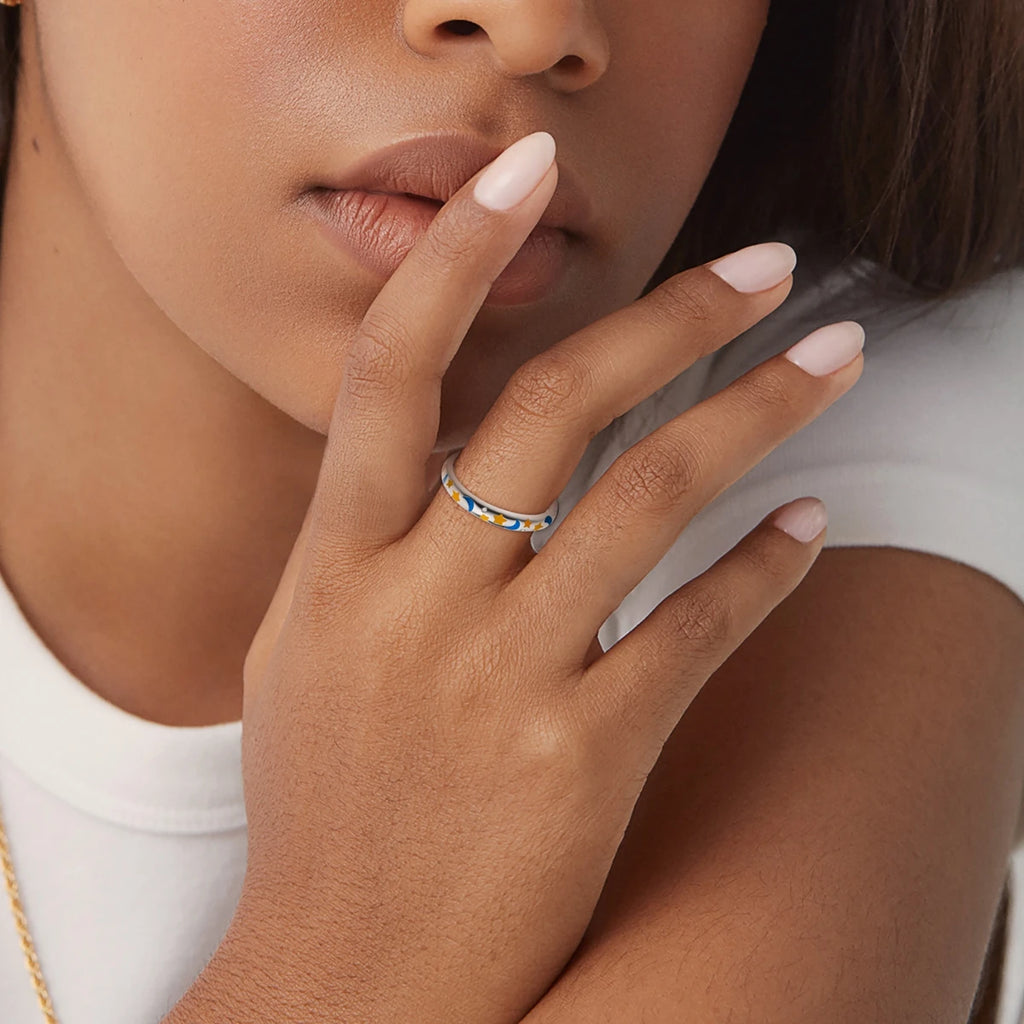 Silver Plated Women Luxury Stackable Ring Real Infinite Flower Daisy Fine Jewelry Rings For Engagement Weddling Party