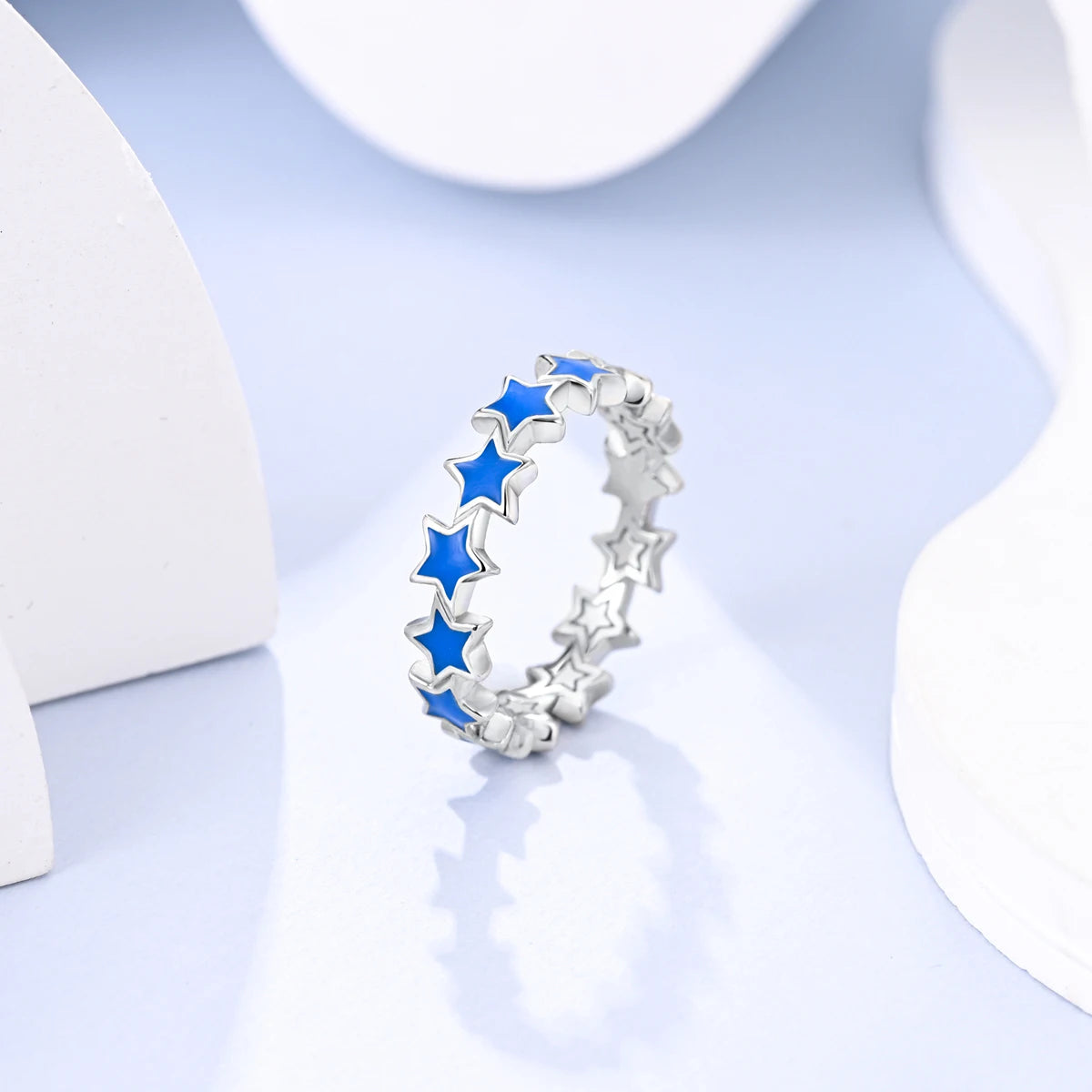 Silver Plated Women Luxury Stackable Ring Real Infinite Flower Daisy Fine Jewelry Rings For Engagement Weddling Party