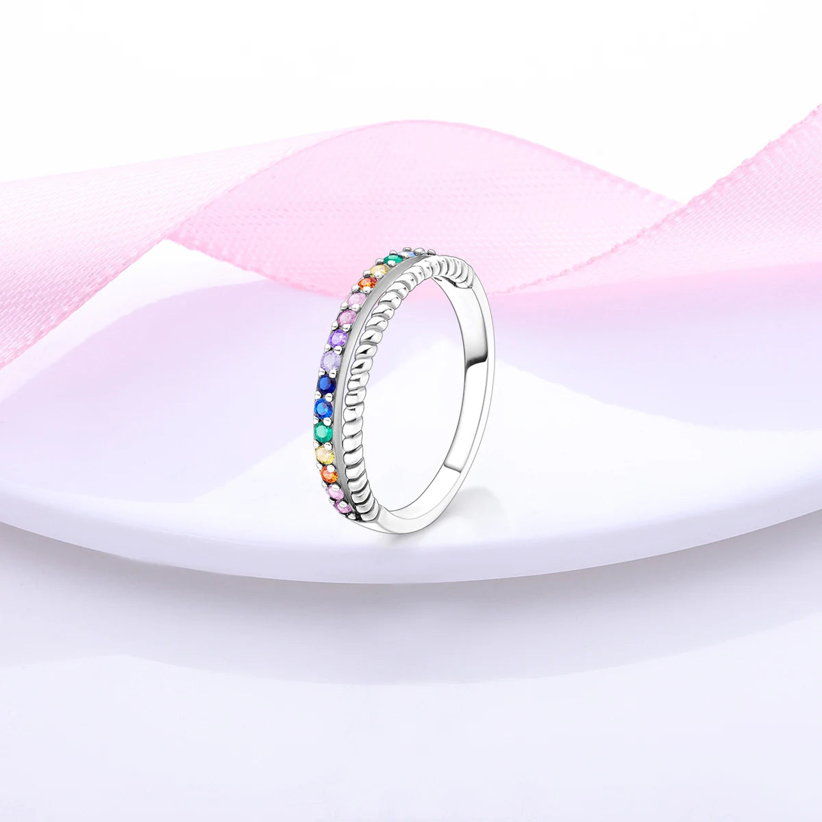 Silver Plated Women Luxury Stackable Ring Real Infinite Flower Daisy Fine Jewelry Rings For Engagement Weddling Party