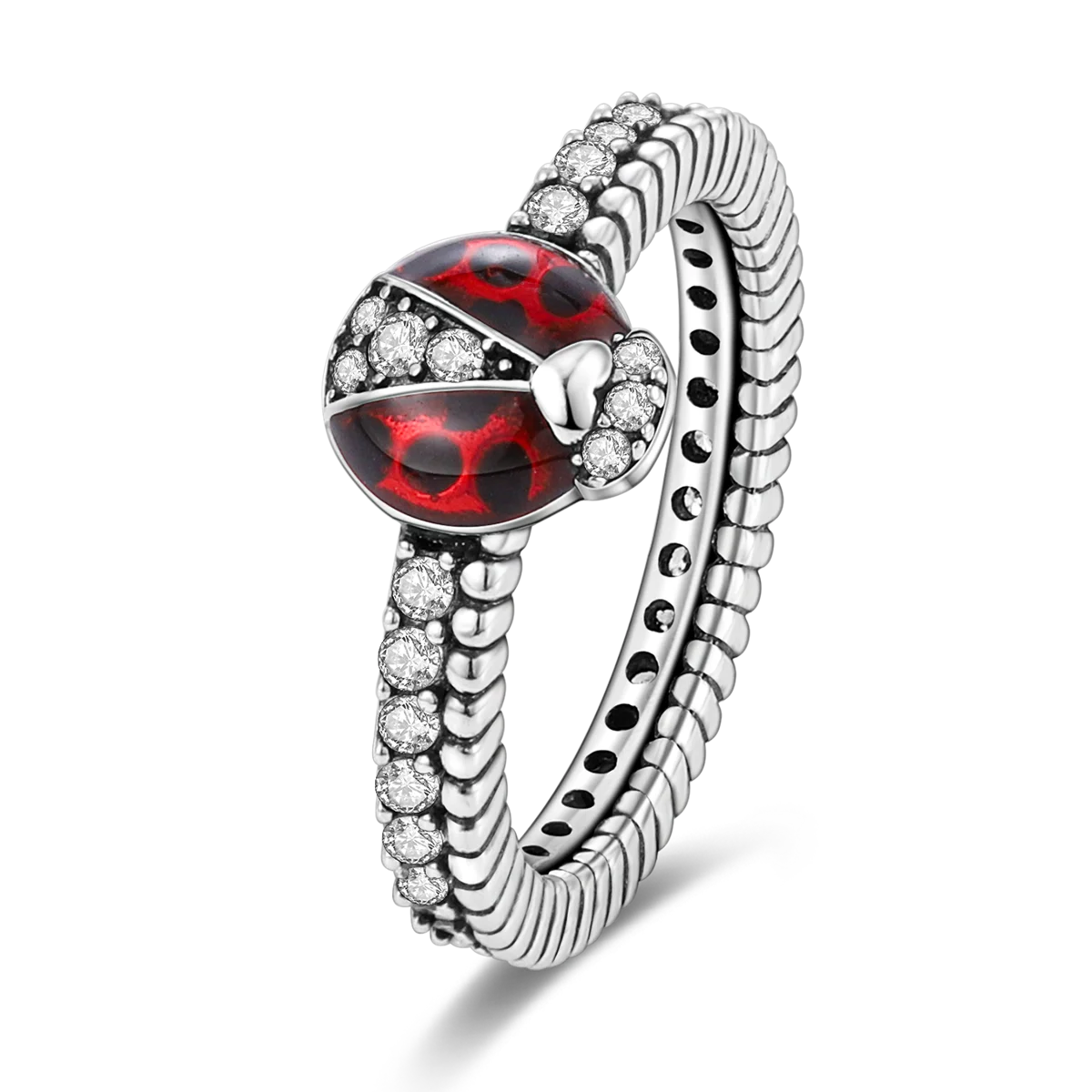 Silver Plated Women Luxury Stackable Ring Real Infinite Flower Daisy Fine Jewelry Rings For Engagement Weddling Party