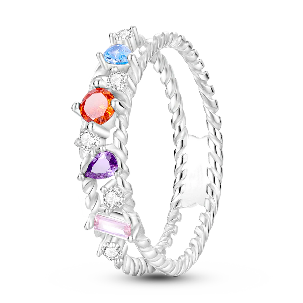 Silver Plated Women Luxury Stackable Ring Real Infinite Flower Daisy Fine Jewelry Rings For Engagement Weddling Party