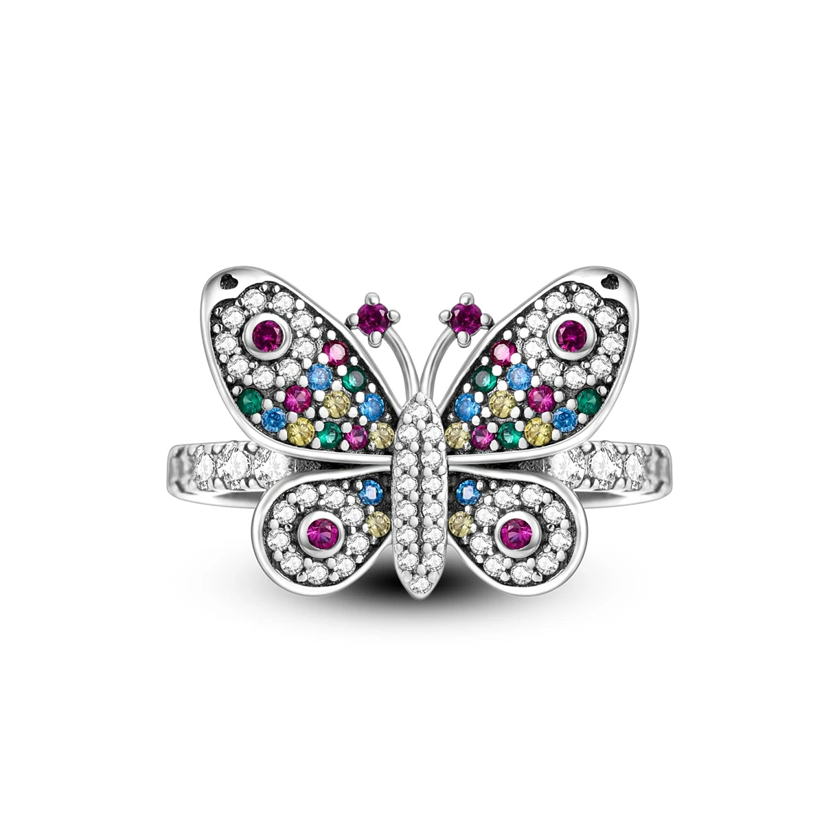 Silver Plated Women Luxury Stackable Ring Real Infinite Flower Daisy Fine Jewelry Rings For Engagement Weddling Party