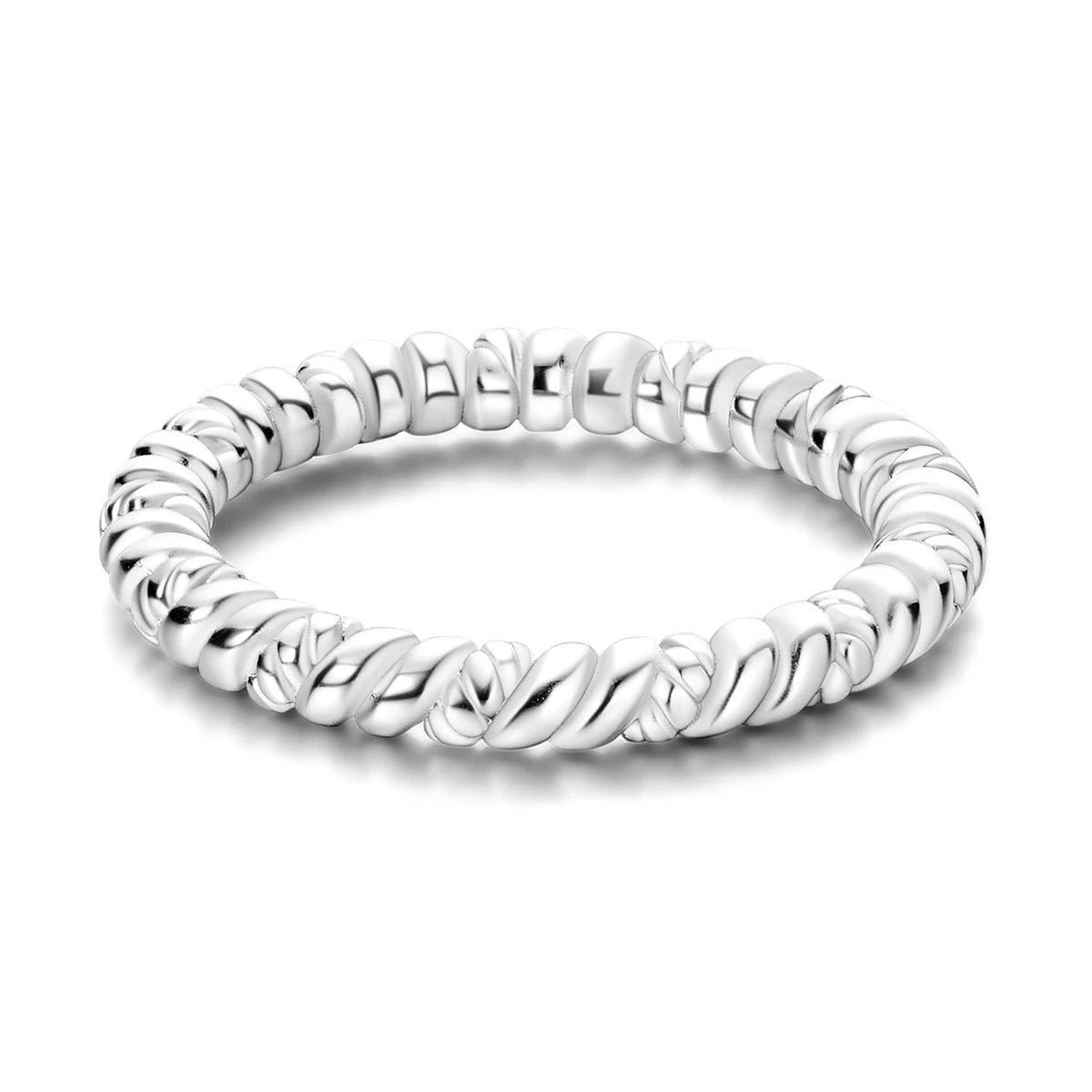 Silver Plated Women Luxury Stackable Ring Real Infinite Flower Daisy Fine Jewelry Rings For Engagement Weddling Party