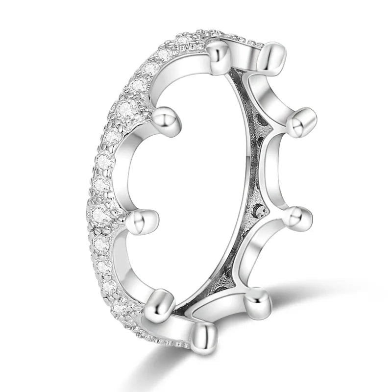 Silver Plated Women Luxury Stackable Ring Real Infinite Flower Daisy Fine Jewelry Rings For Engagement Weddling Party
