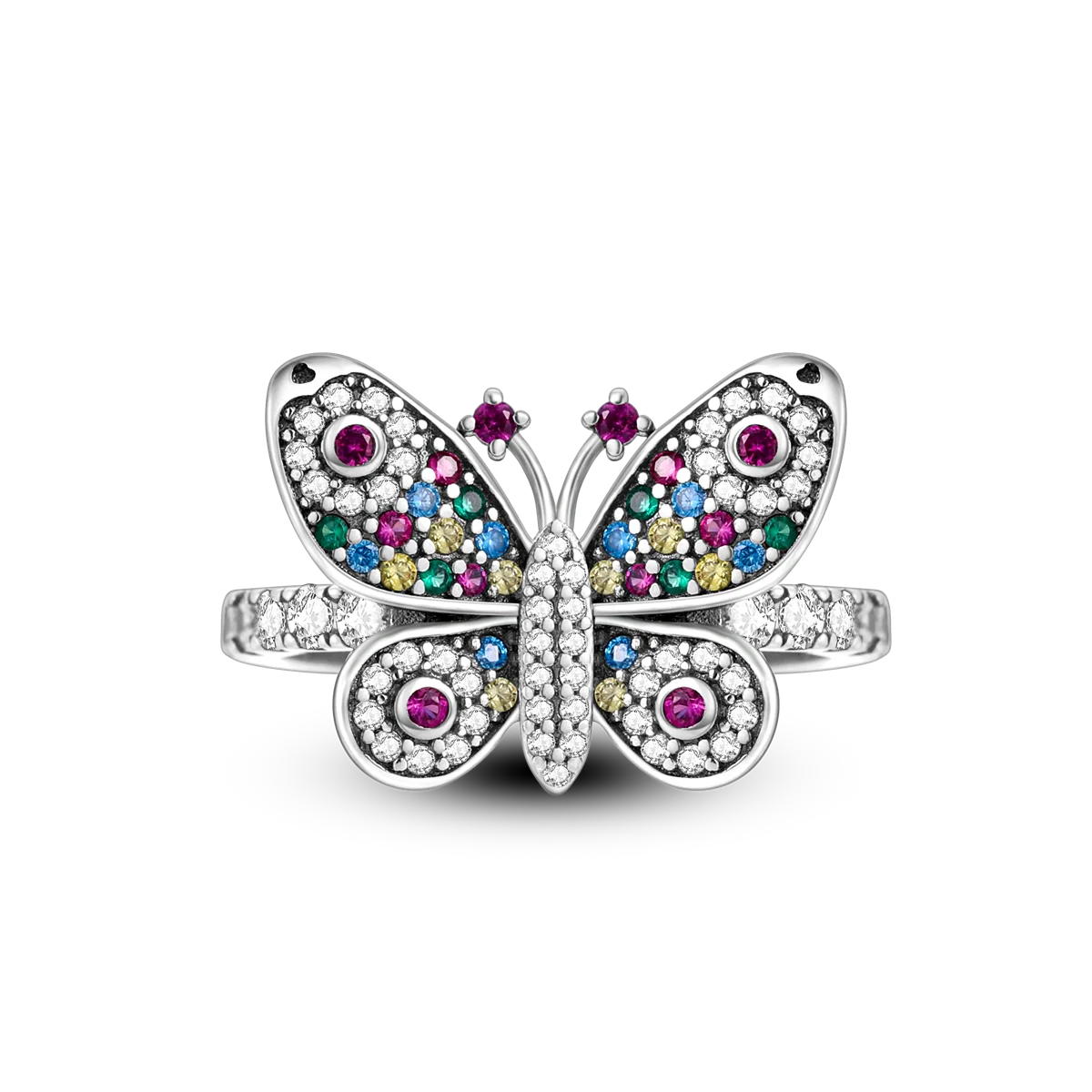 Silver Plated Women Luxury Stackable Ring Real Infinite Flower Daisy Fine Jewelry Rings For Engagement Weddling Party