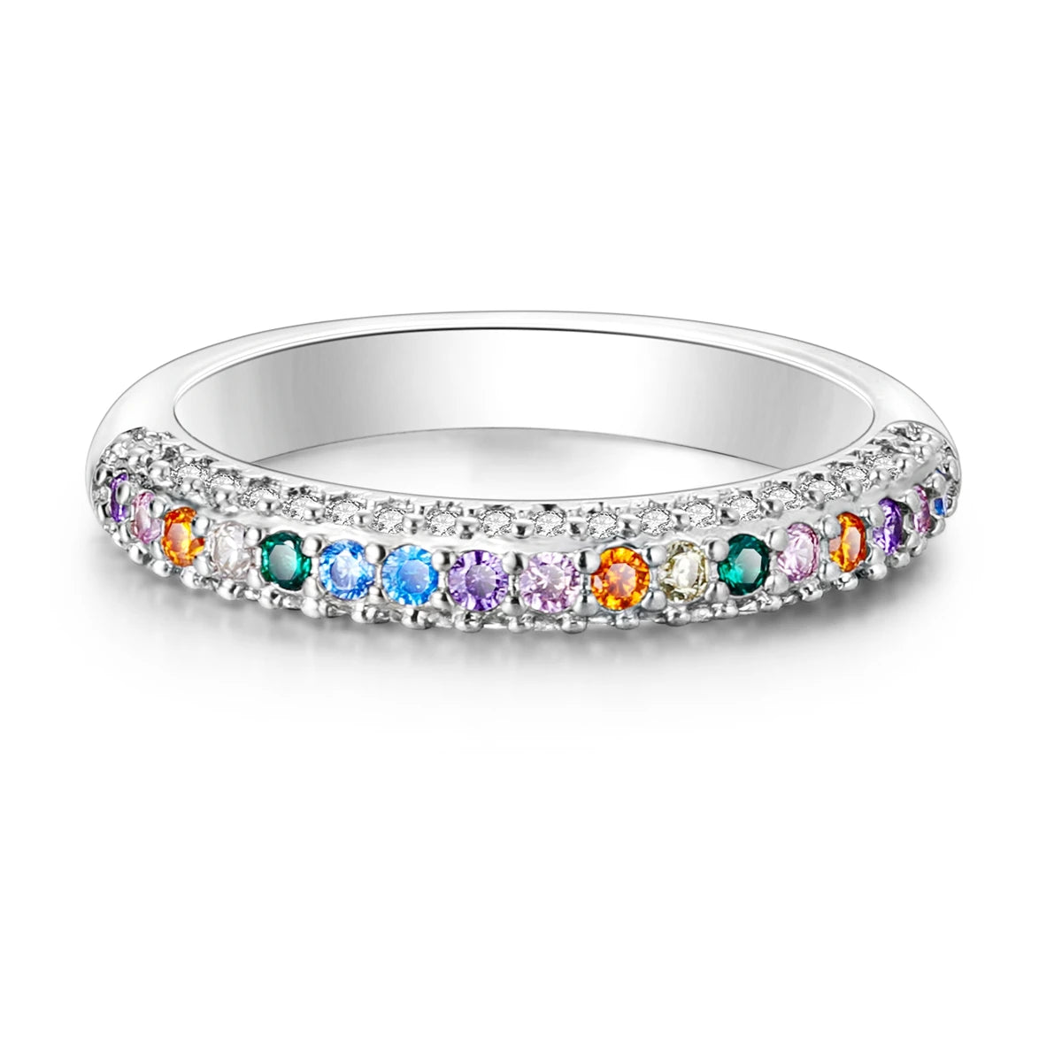 Silver Plated Women Luxury Stackable Ring Real Infinite Flower Daisy Fine Jewelry Rings For Engagement Weddling Party