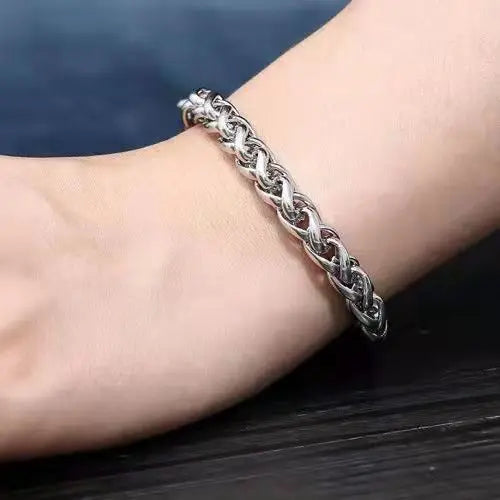 316L Unique Stainless Steel Cuban Chain Bracelet for Men Women Figaro  Vintage Metal Viking Kpop Pulseras Emo Cute Luxury Jewelry Gift. Limited stock available.