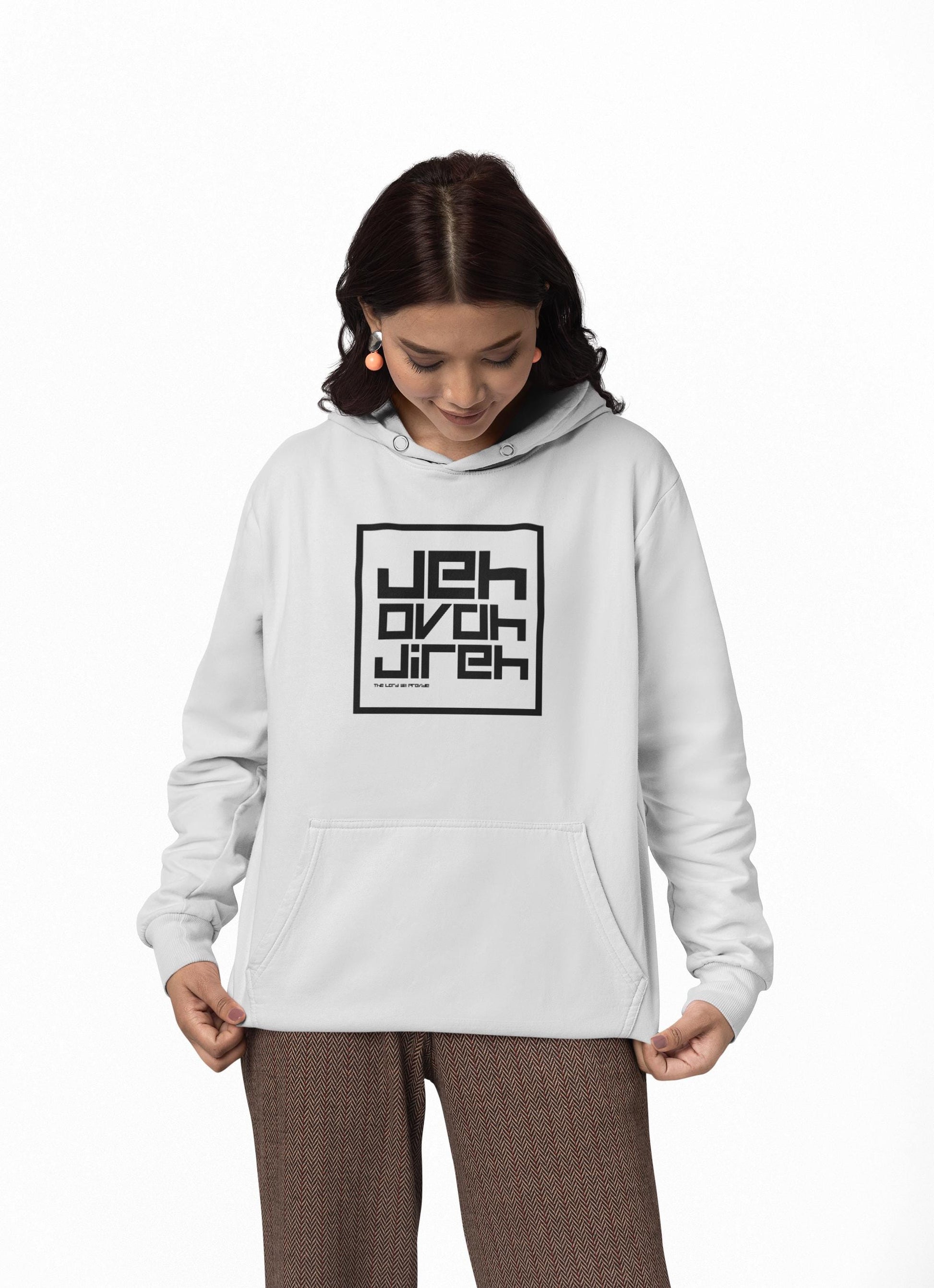 Pullover Hoodie Sweatshirt For Christian Men Women Hooded Sweatshirt Apparel Gift for Christian Clothing Jehovah Jireh Graphic Hoodie