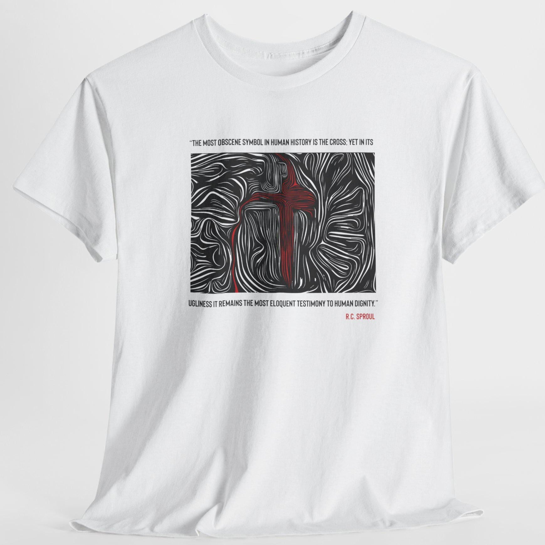 Inspirational T-Shirt For Christian Men Women Mom Dad Gift Bible Verse The Cross Quote For Apparel Shirt