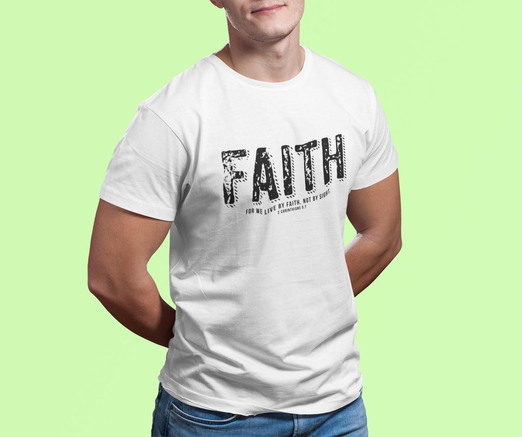 T-Shirt Bible Verse T-Shirt For Christian Men Shirt Fashion T Shirt Christian Apparel Bible Verse Faith Graphic Gift Tee