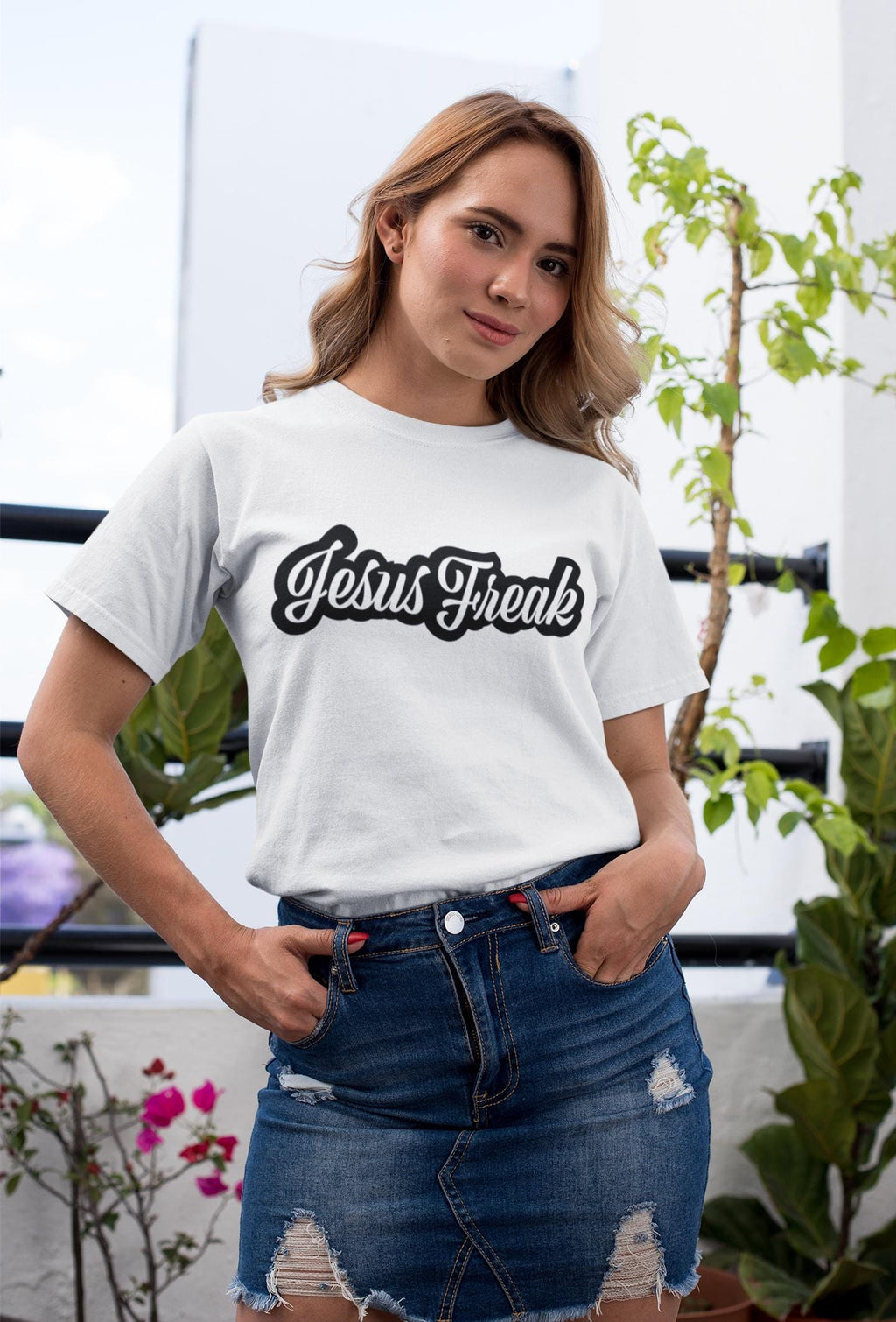 Unisex T-shirt Jesus Freak Tee Religious T-shirt Gift For Men Women Shirt Christian Apparel For Christian Mom Dad Tee