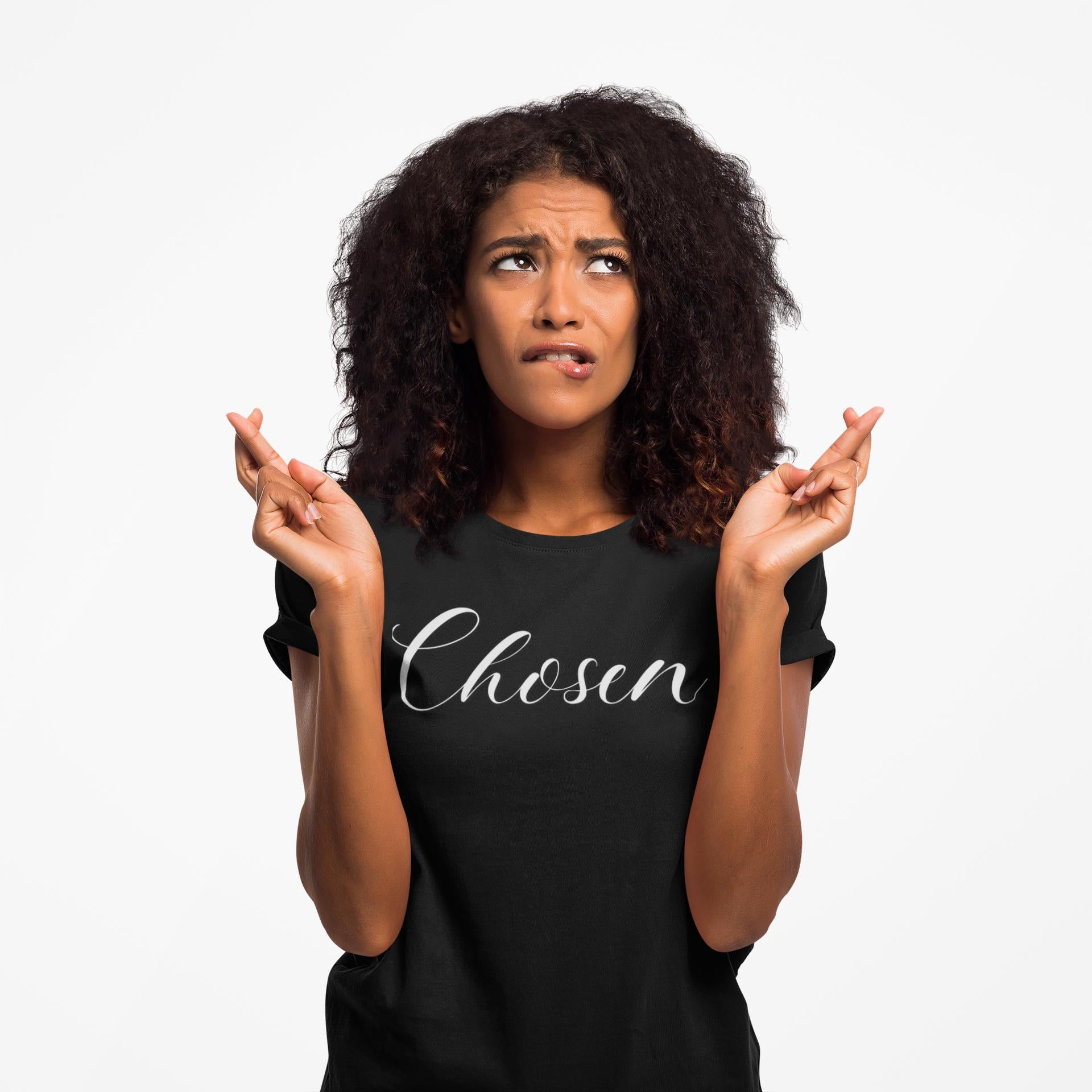 Christian T-Shirt For Christian Women Gift Shirt V Neck Tee For Mom Gift Apparel Tee Chosen Tee