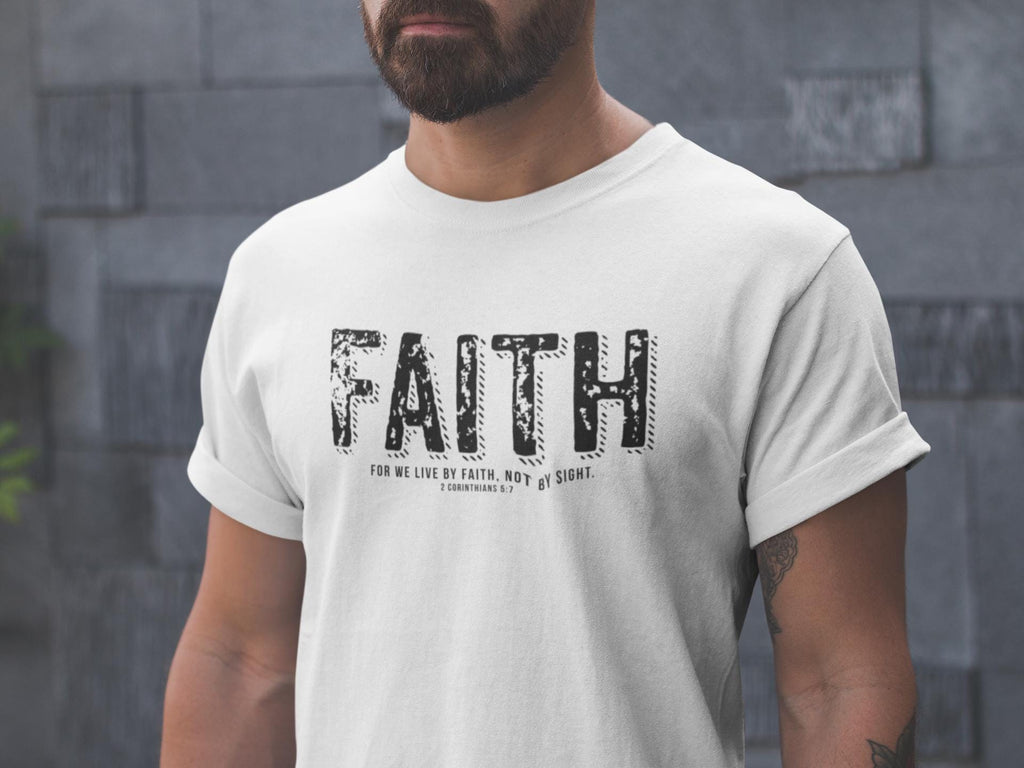 T-Shirt Bible Verse T-Shirt For Christian Men Shirt Fashion T Shirt Christian Apparel Bible Verse Faith Graphic Gift Tee