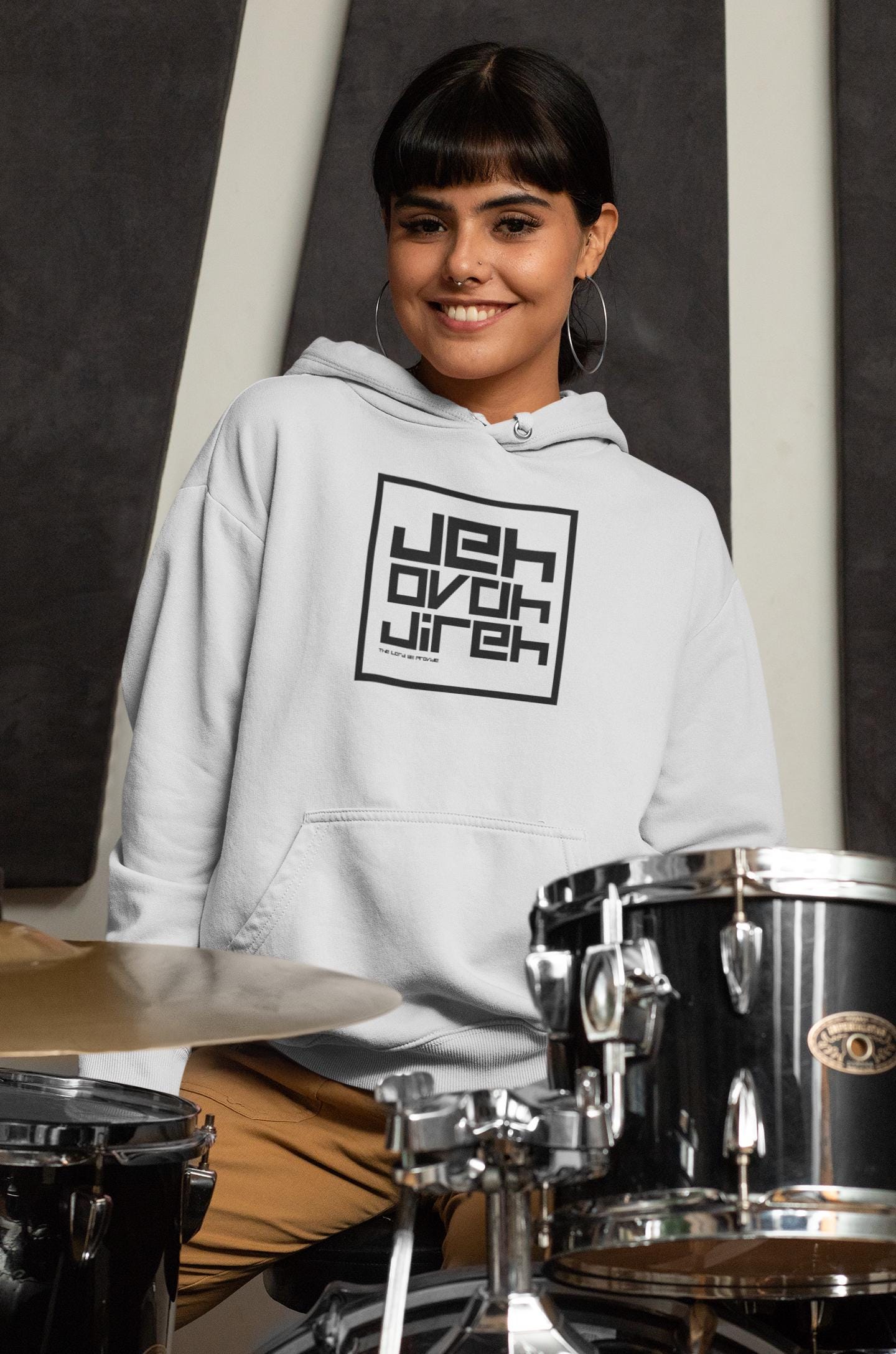Pullover Hoodie Sweatshirt For Christian Men Women Hooded Sweatshirt Apparel Gift for Christian Clothing Jehovah Jireh Graphic Hoodie