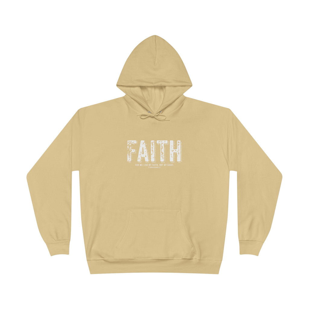 Christian Pullover Hoodie For Christian Men Women Pullover Hoodie Sweatshirt Christian Apparel For We Live By Faith Bible Verse