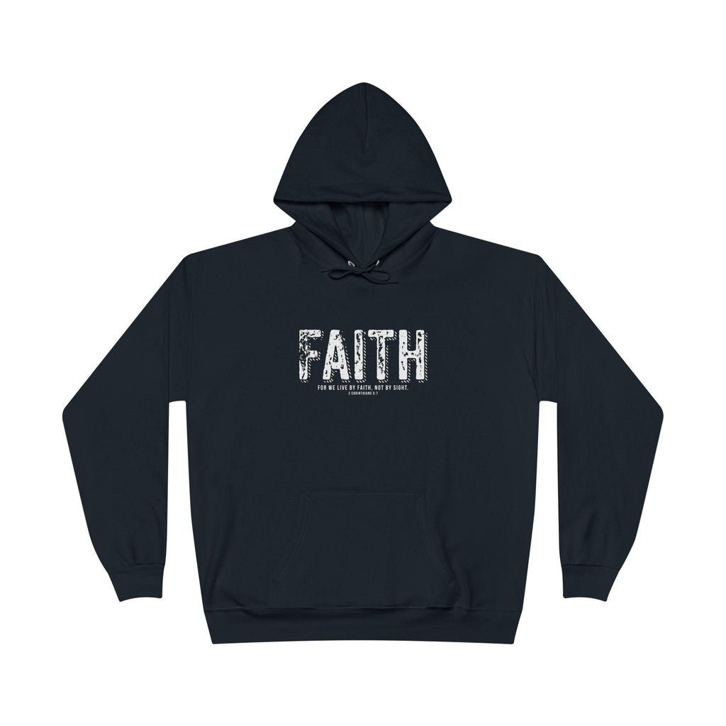 Christian Pullover Hoodie For Christian Men Women Pullover Hoodie Sweatshirt Christian Apparel For We Live By Faith Bible Verse