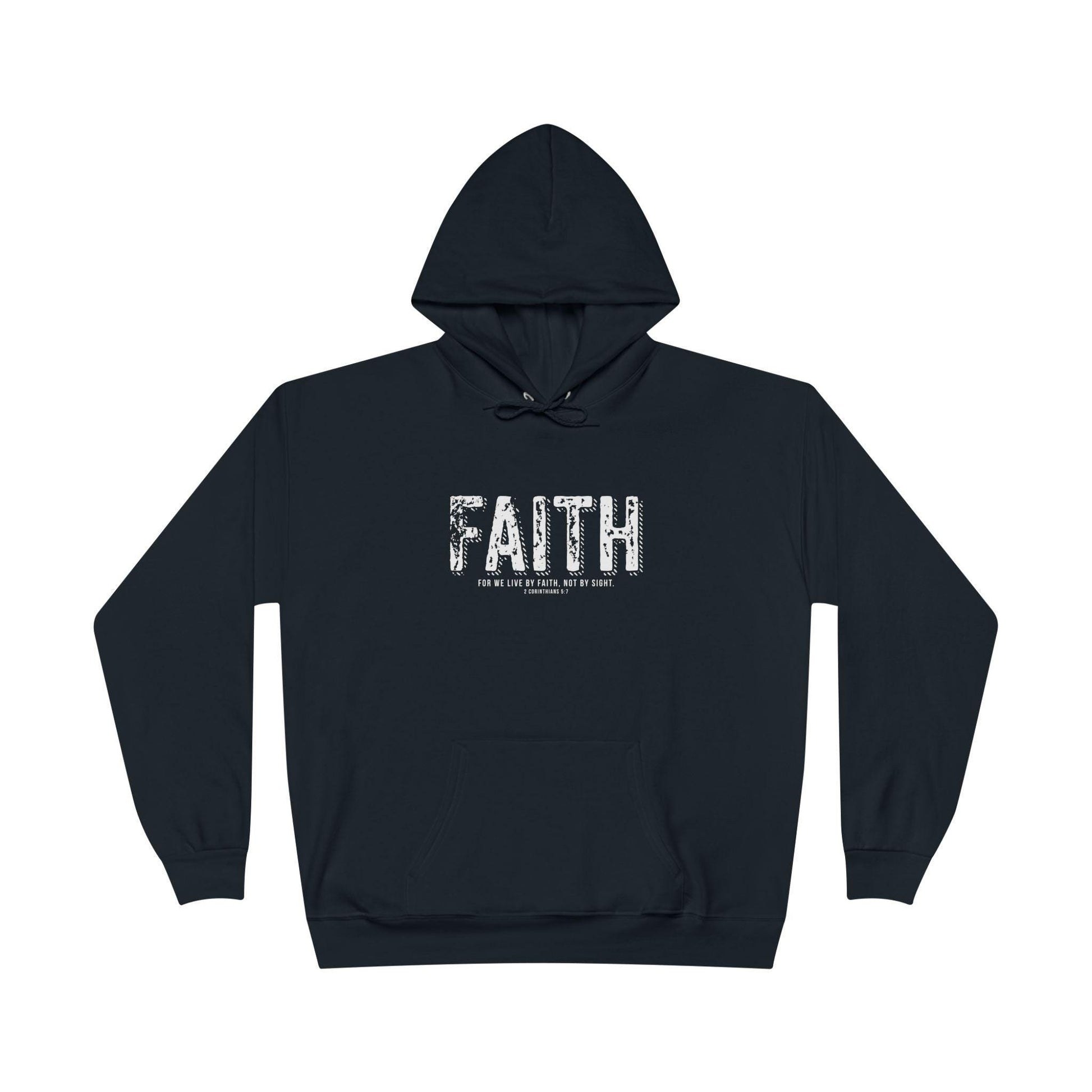 Christian Pullover Hoodie For Christian Men Women Pullover Hoodie Sweatshirt Christian Apparel For We Live By Faith Bible Verse