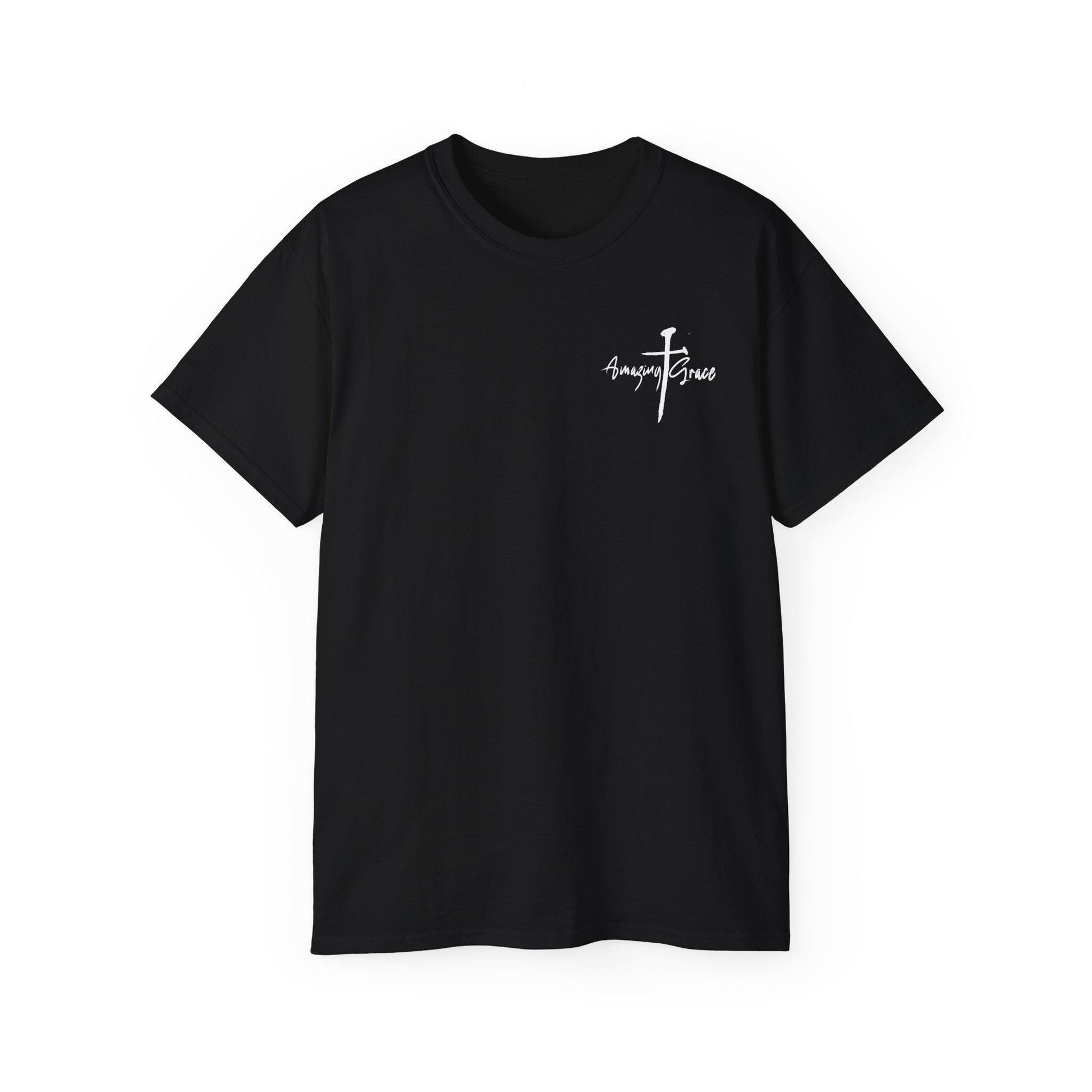 Christian Tshirt Christian Men Women Gift Cotton Tee Apparel T-Shirt Amazing Grace Tee