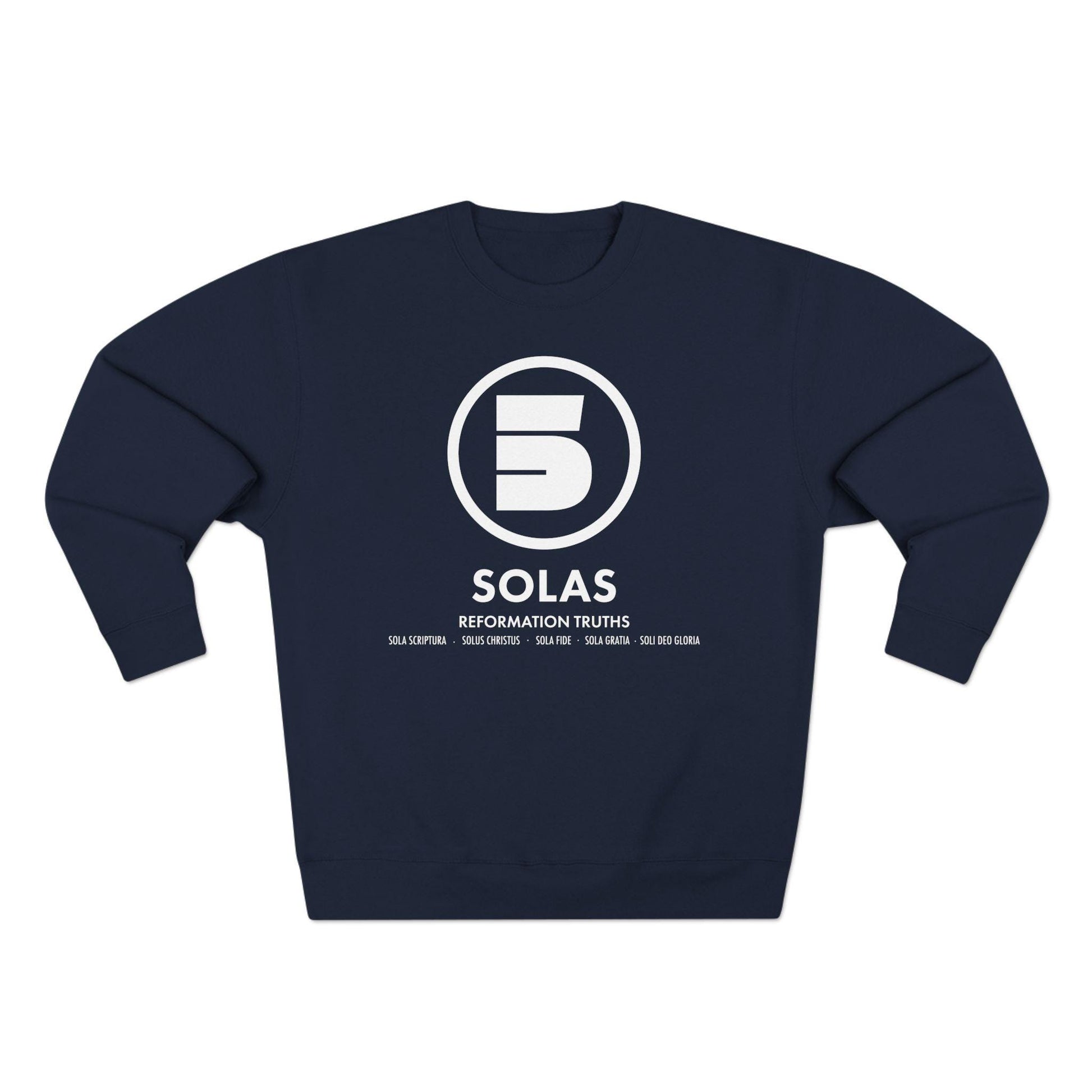Sweatshirt Modern Design For Christian Men Women Crewneck Sweatshirt Clothing Design Apparel For Gift Men Women Five Solas Graphic