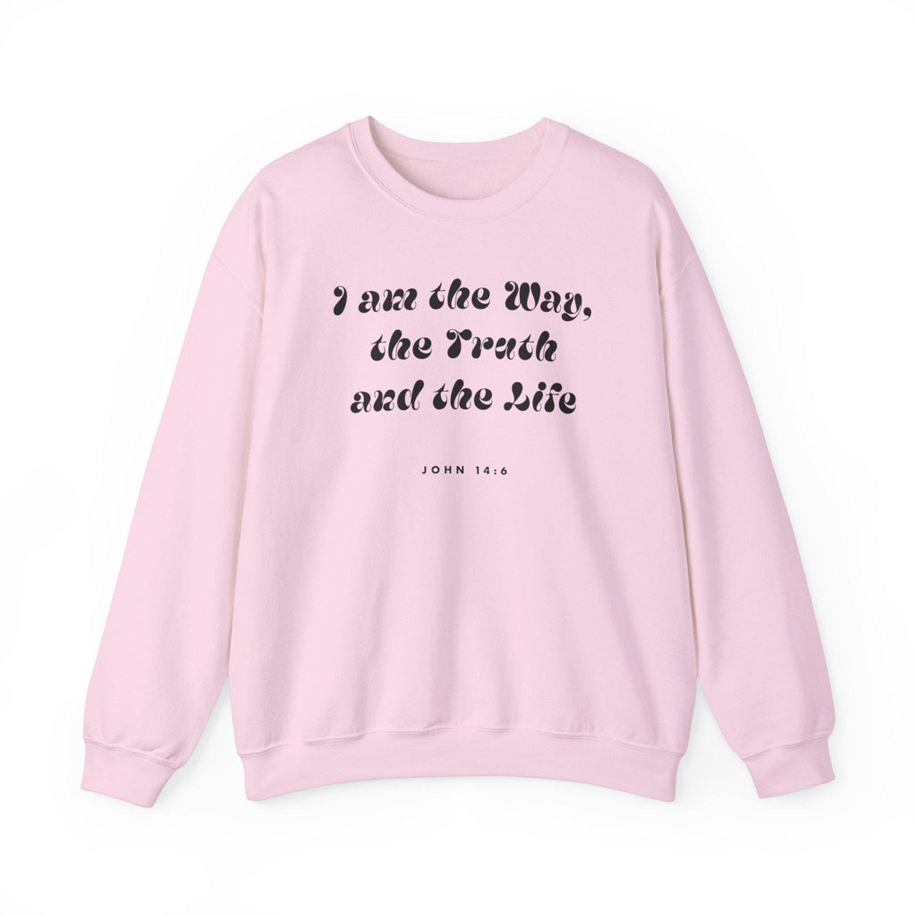 Unisex Sweatshirt Crewneck For Christian Men Women Gift Fashion The Way Bible Verse Shirt Scripture-based fashion Gift For Men women