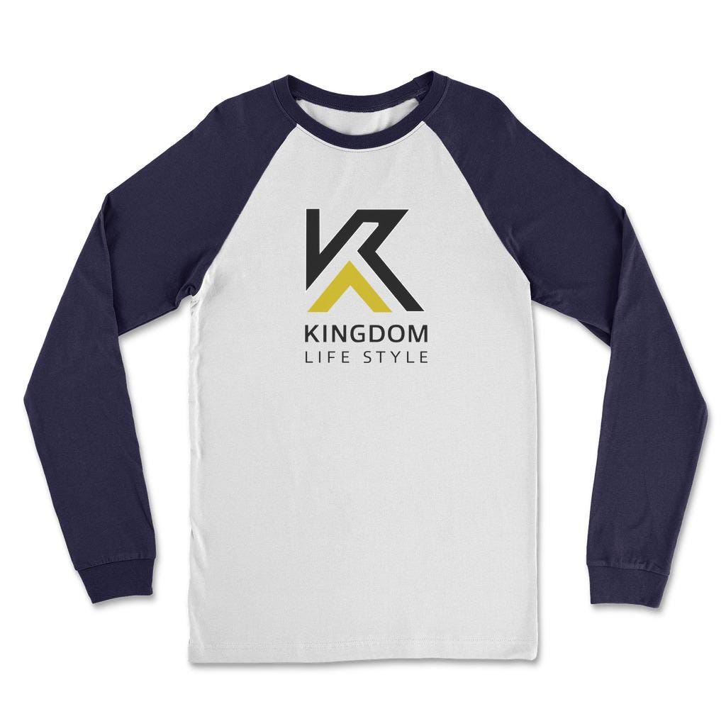 Kingdom Lifestyle Graphic BLK and GLD Spiritual clothing for Men Long Sleeve Shirt, Christian Apparel